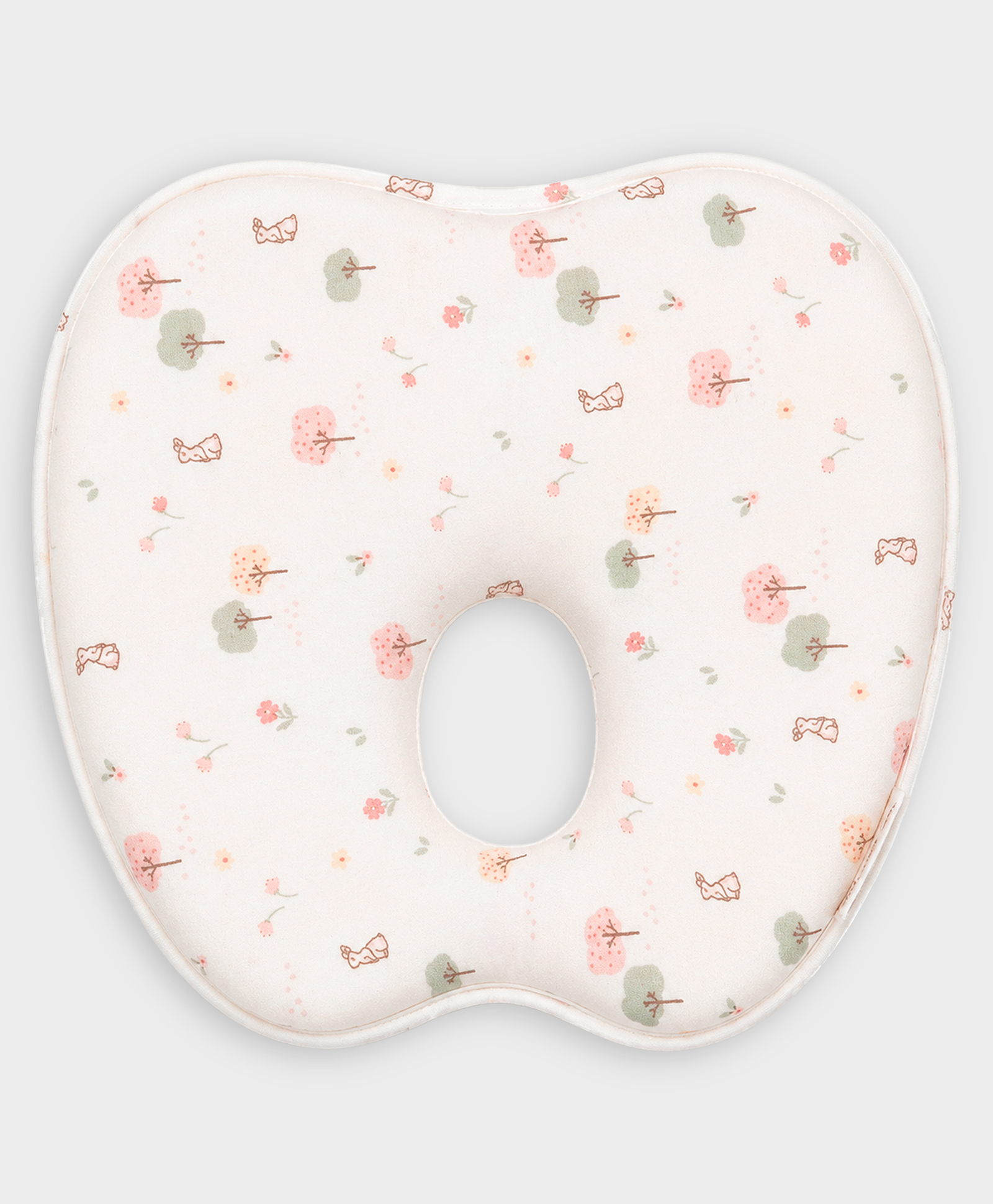 Mi Arcus Printed Ultra-Soft Breathable Memory Foam Baby Pillow with Flat Head Protection- Cream-image-26