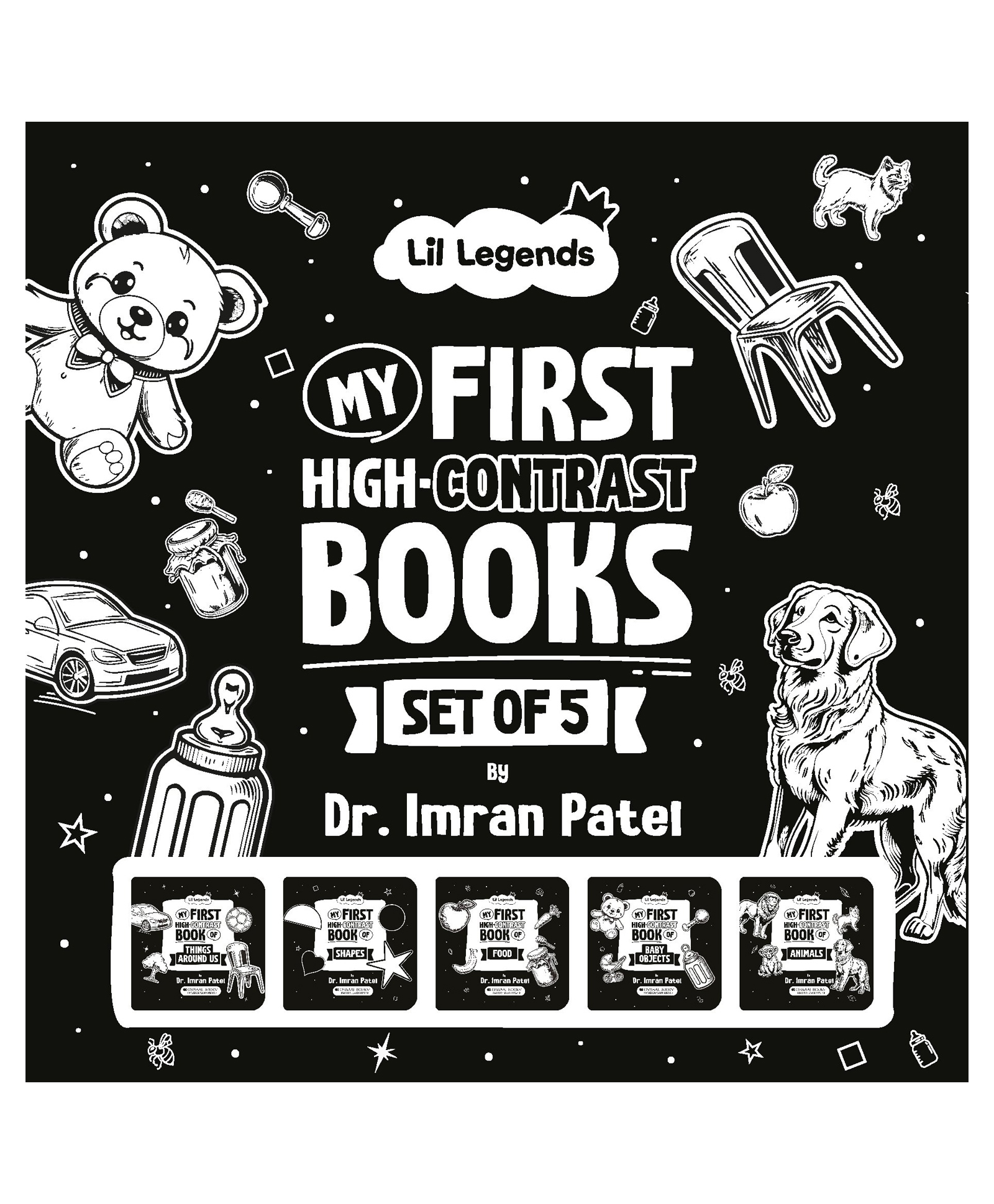 Oswaal Books Lil Legends High Contrast Book for Infants & Toddlers by Oswaal Editorial Board - English-image-12