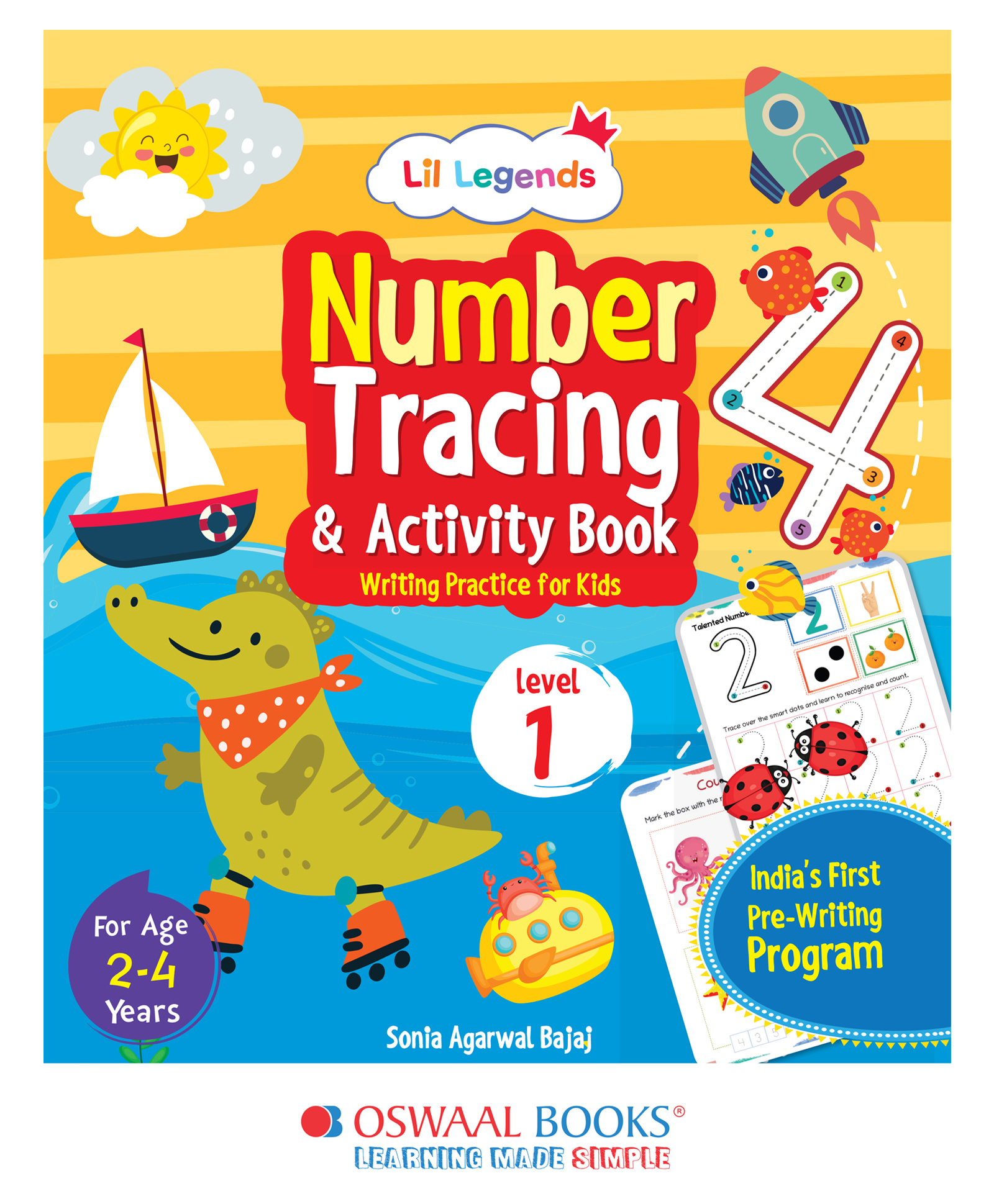 Lil Legends Number Tracing & Activity Writing Practice Book for Kids by Oswaal Editorial Board - English-image-4