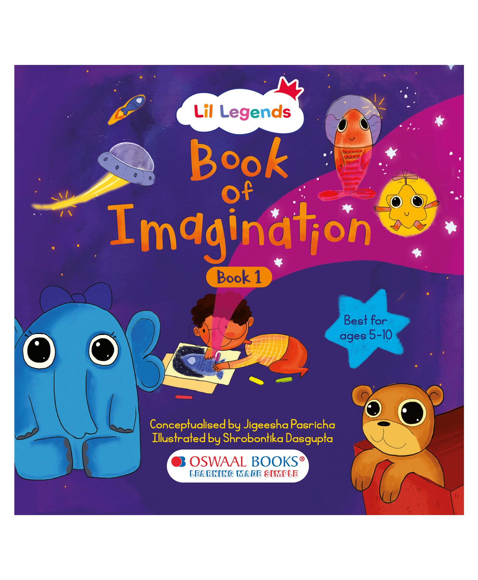 Lil Legends Book of Imagination Part - 1 for kids (Age 5-12 Years) | Creative Writing Books for Boys/Girls | Early Learning Fun Activity Books -Drawing, Doodling and Learning Tools for Children-image-35