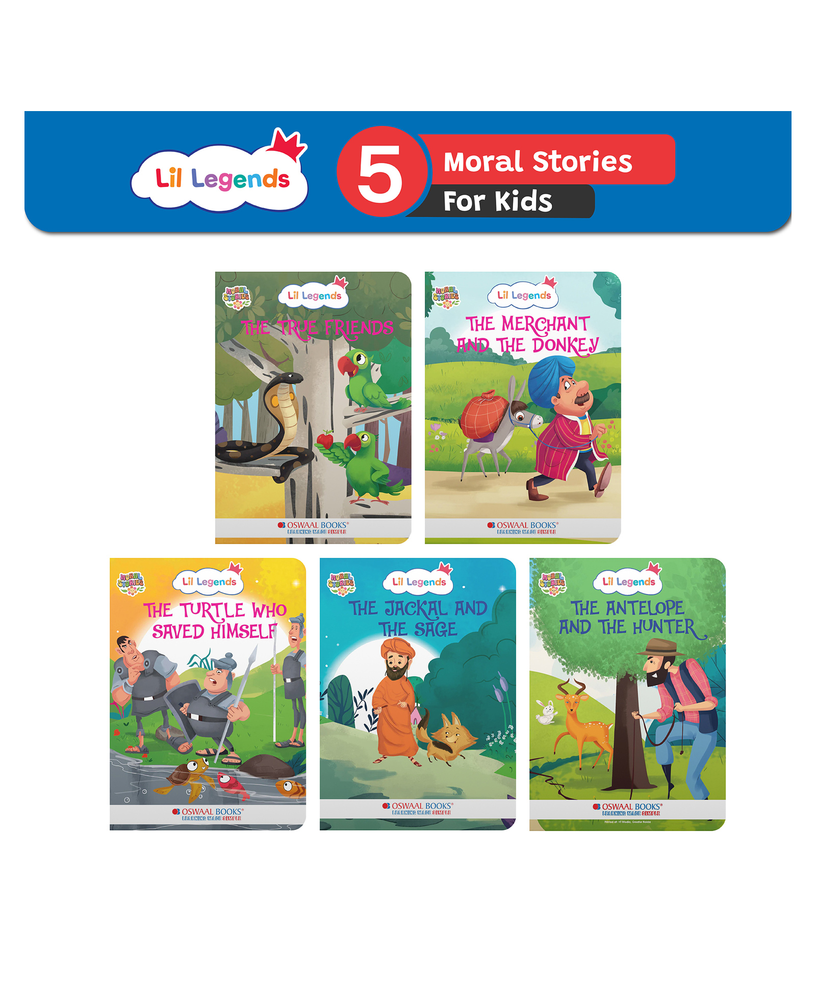 Short Bedtime Stories with Colorful Illustrations | Set of 5 Books | Lil Legends by Oswaal Editorial Board - English-image-46