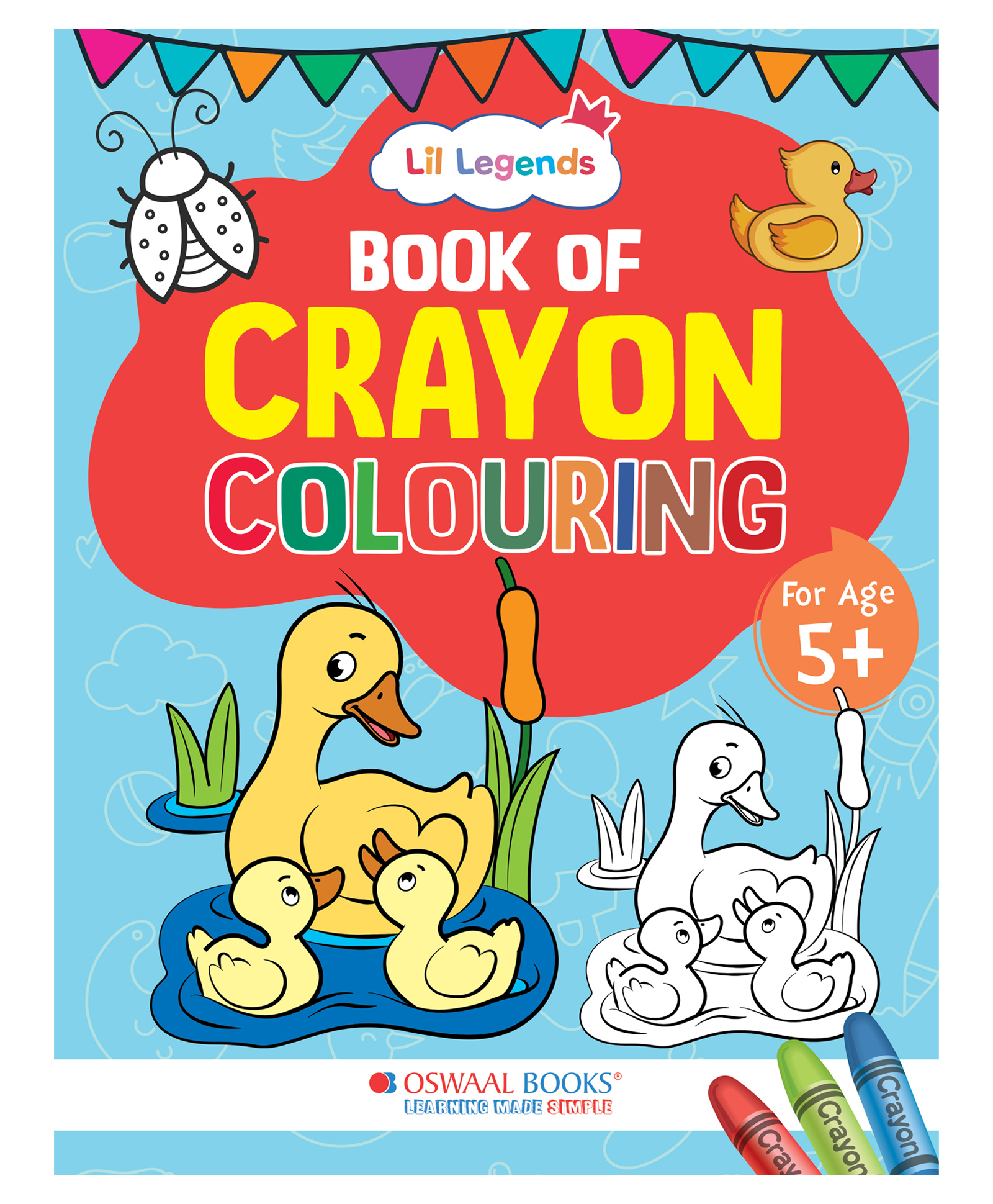 Oswaal Lil Legends Creative Crayon Colouring Book For 5+ Year Old Kids | Creative Copy Colouring Activity Book, By - Oswaal Editorial Board-image-16