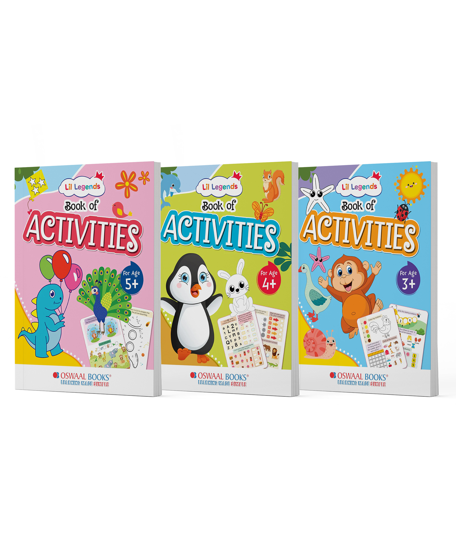 Lil Legends Preschool Activity Books (Set of 3 Books), By - Oswaal Editorial Board - English-image-35