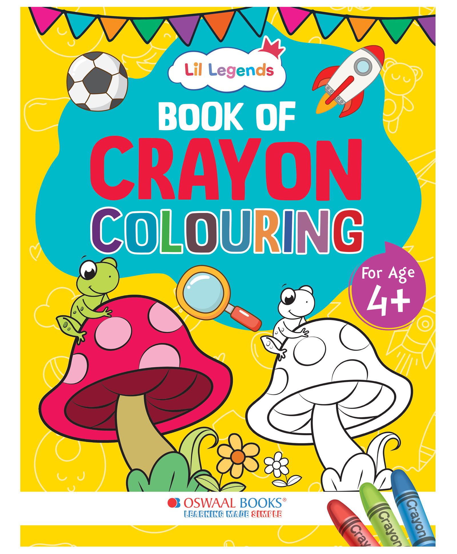 Oswaal Lil Legends Creative Crayon Colouring Book For 4+ Year Old Kids | Creative Copy Colouring Activity Book, By - Oswaal Editorial Board - English-image-34
