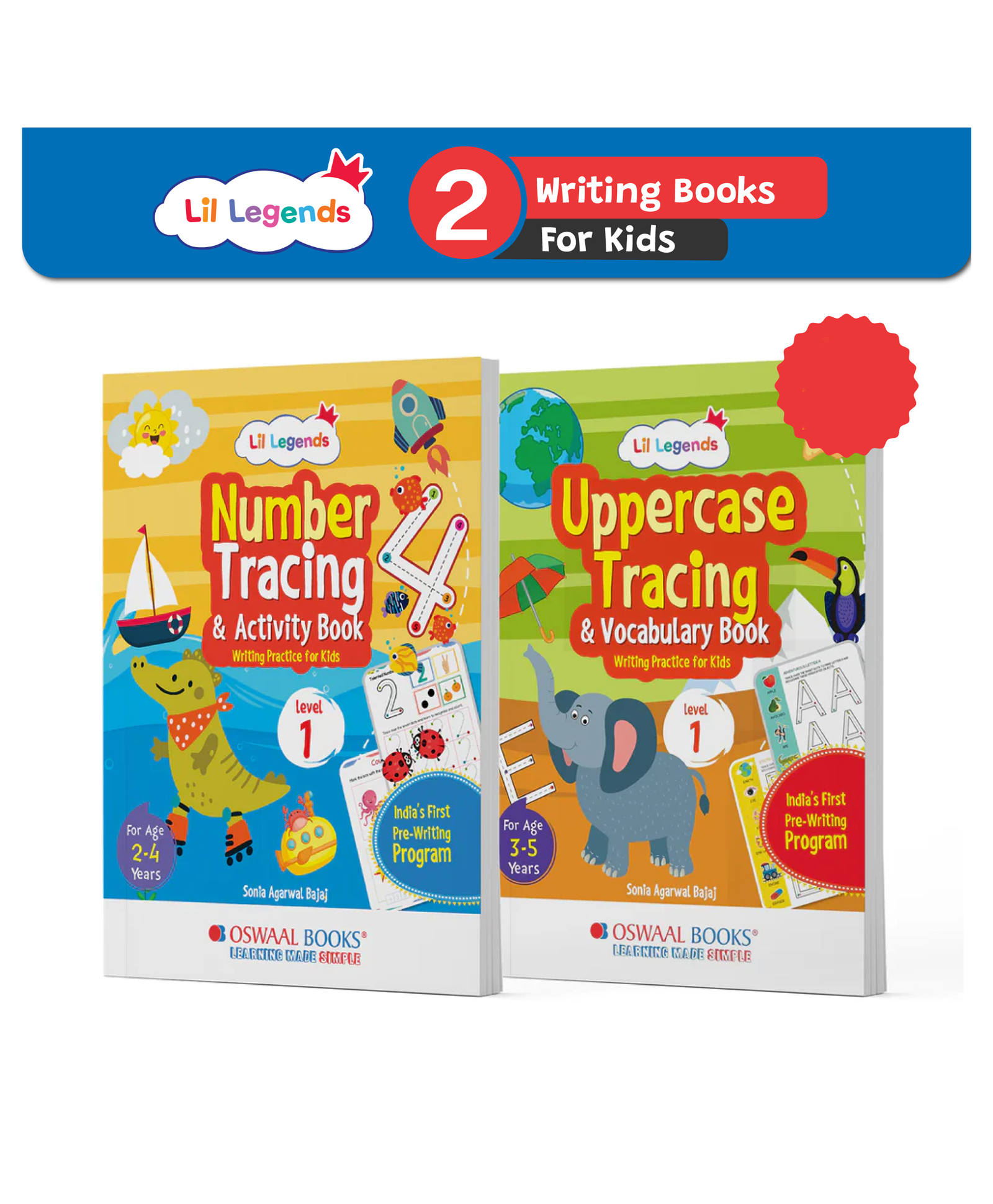 Oswaal Lil Legends Writing Practice Box Set (Set Of 2 Books)-image-49
