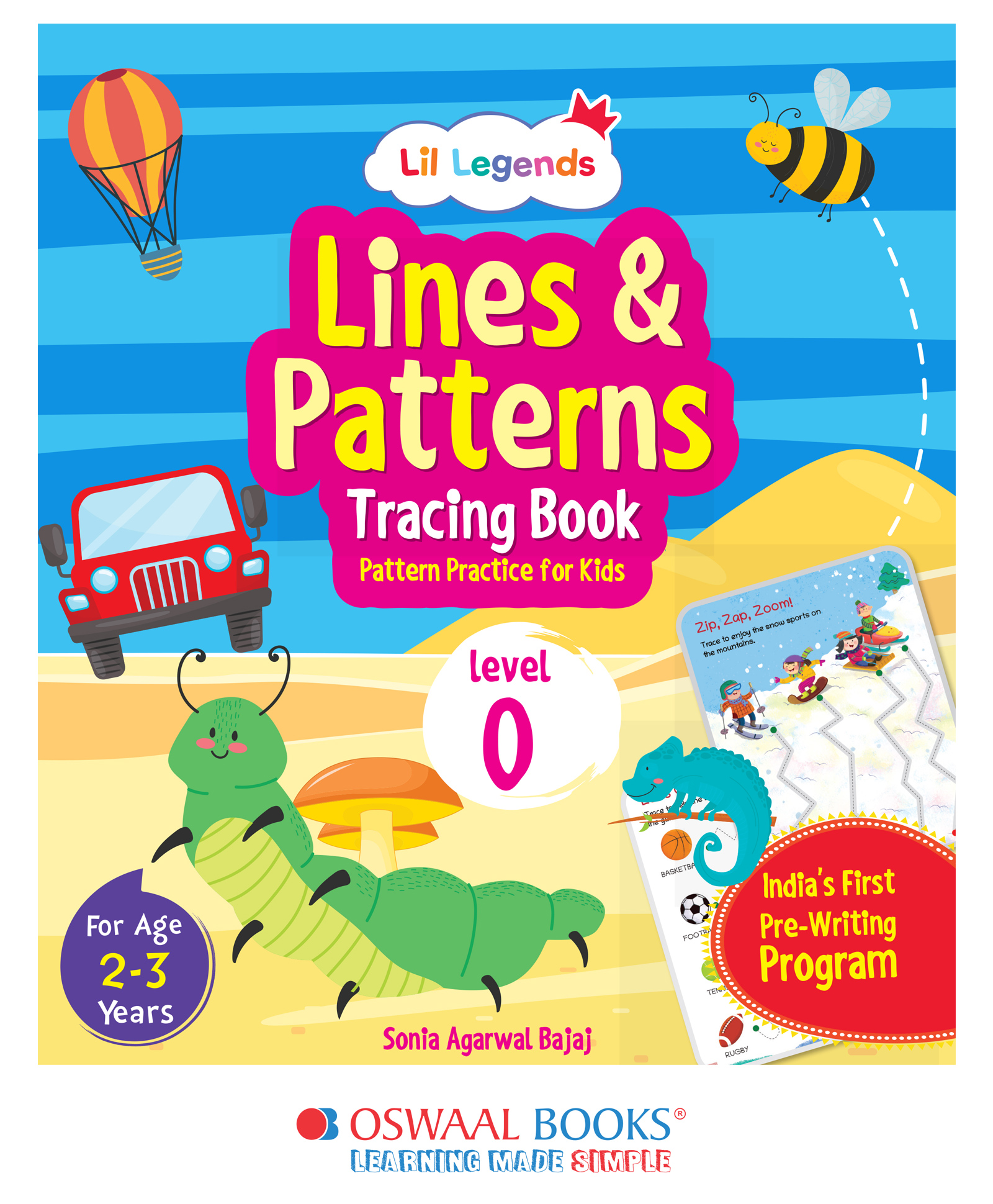 Oswaal Lil Legends Lines & Patterns Tracing and Writing Practice Book for Kids-image-39