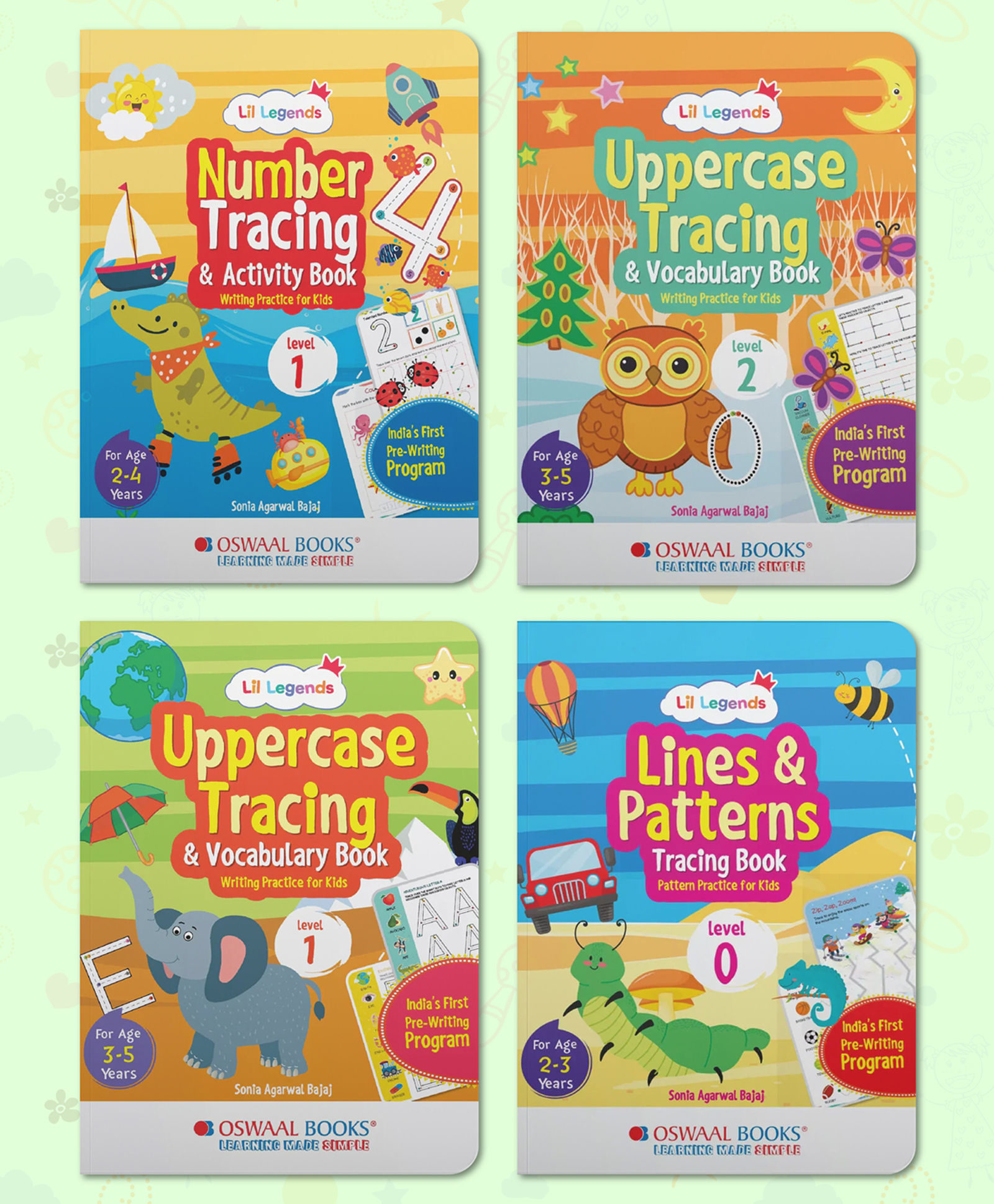 Oswaal Lil Legends Writing Practice Boxset: Pack Of 4 Books-image-5