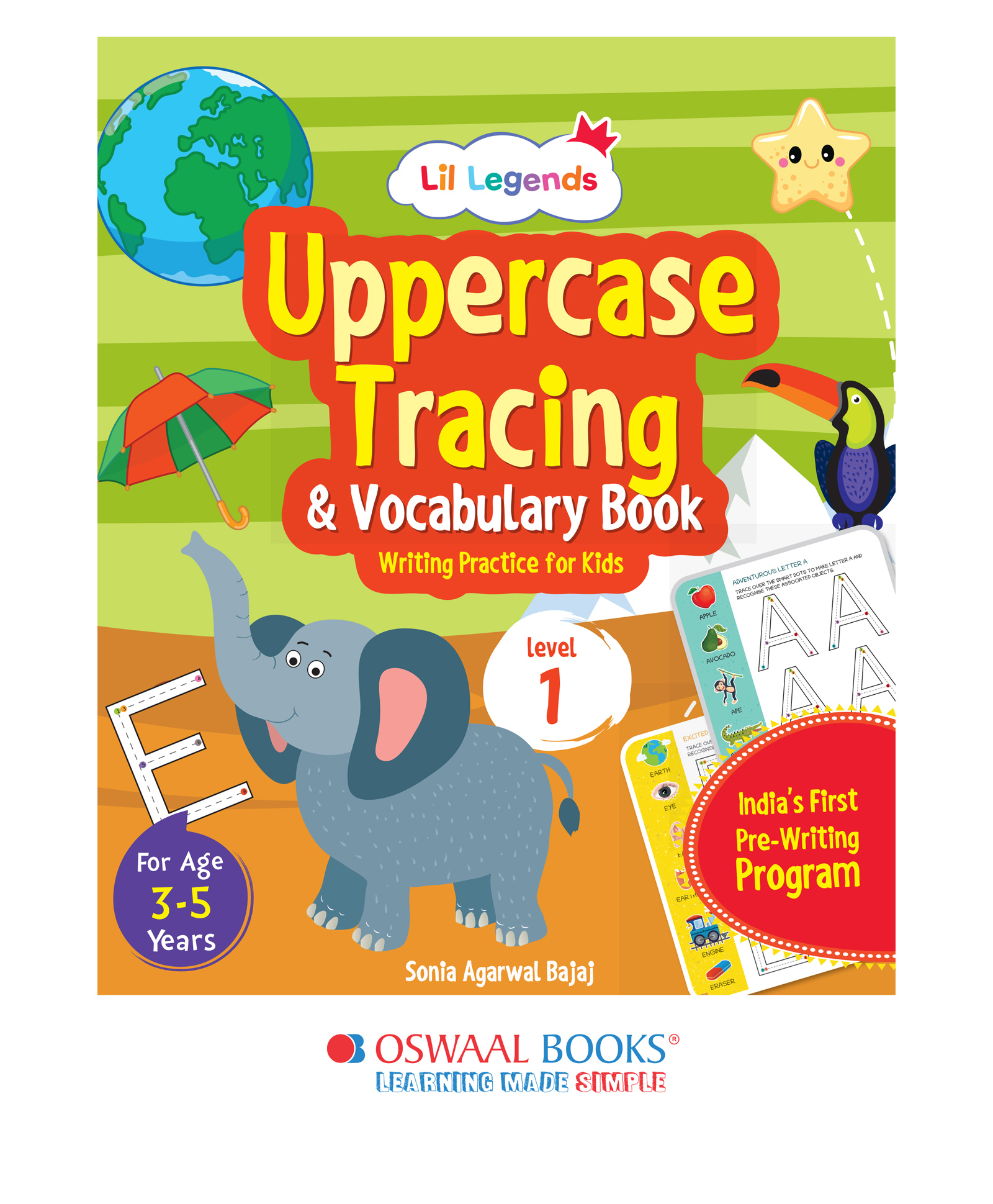 oswaal lil legends Oswaal Uppercase Tracing & Vocabulary Book Level 1 - English-picture-13