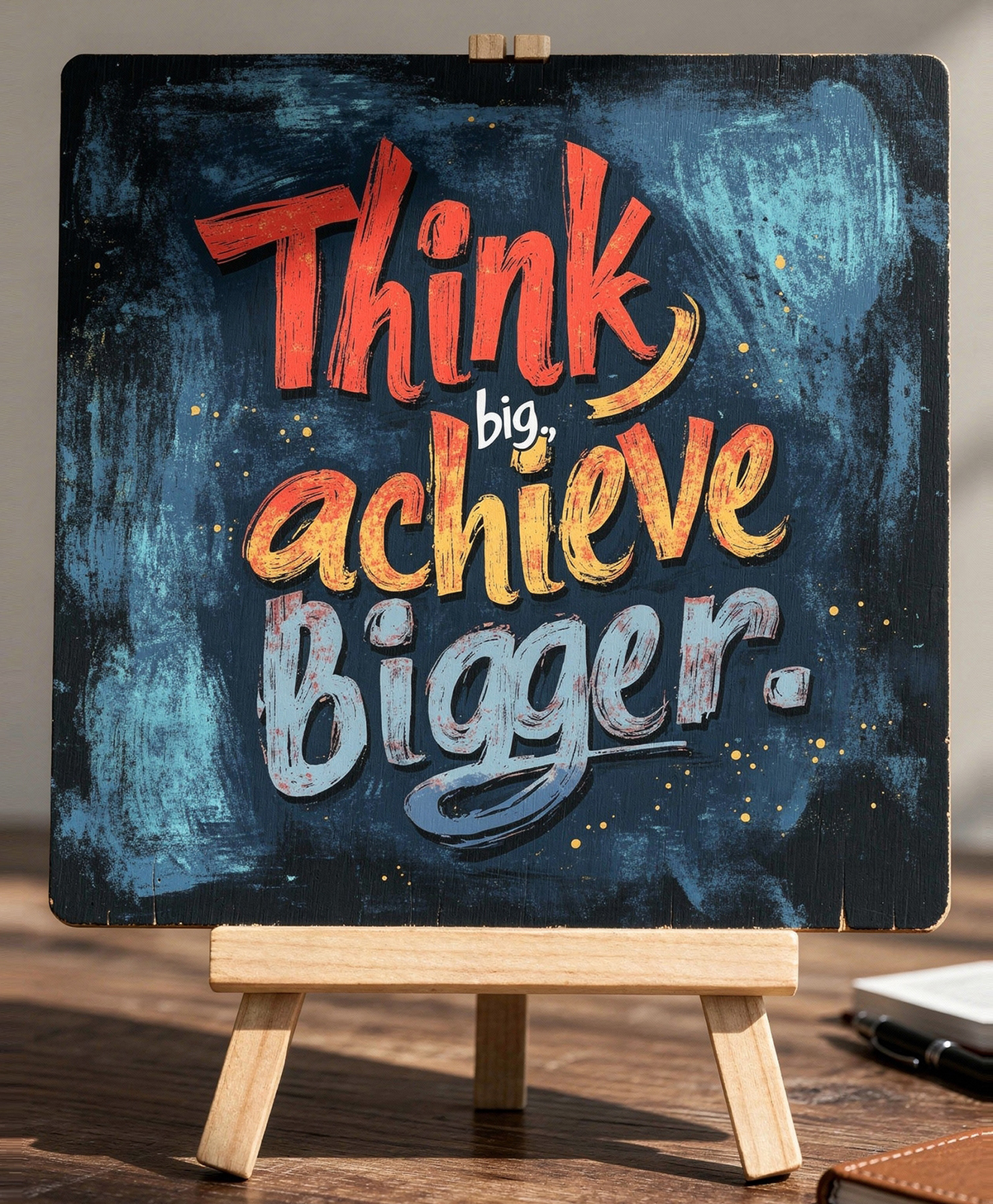 WENS Wooden Motivational Quote Table Decor Plaque with Stand-picture-18