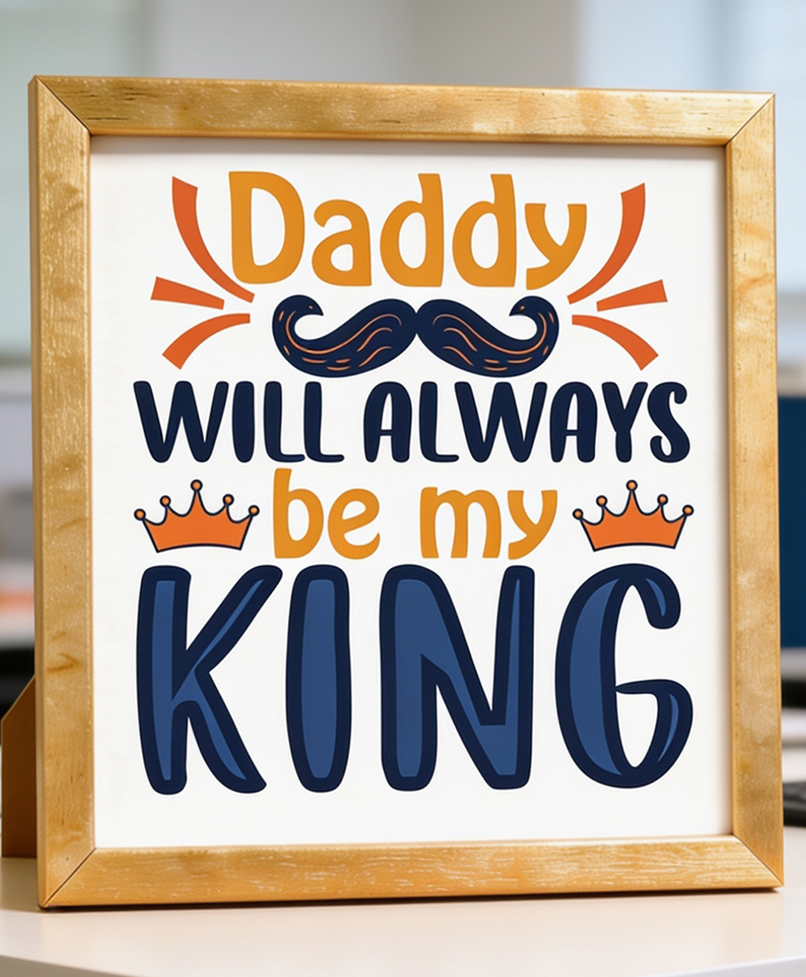 WENS Inspirational Words 5X5 Inch Mini Table Frame (Golden)-image-12