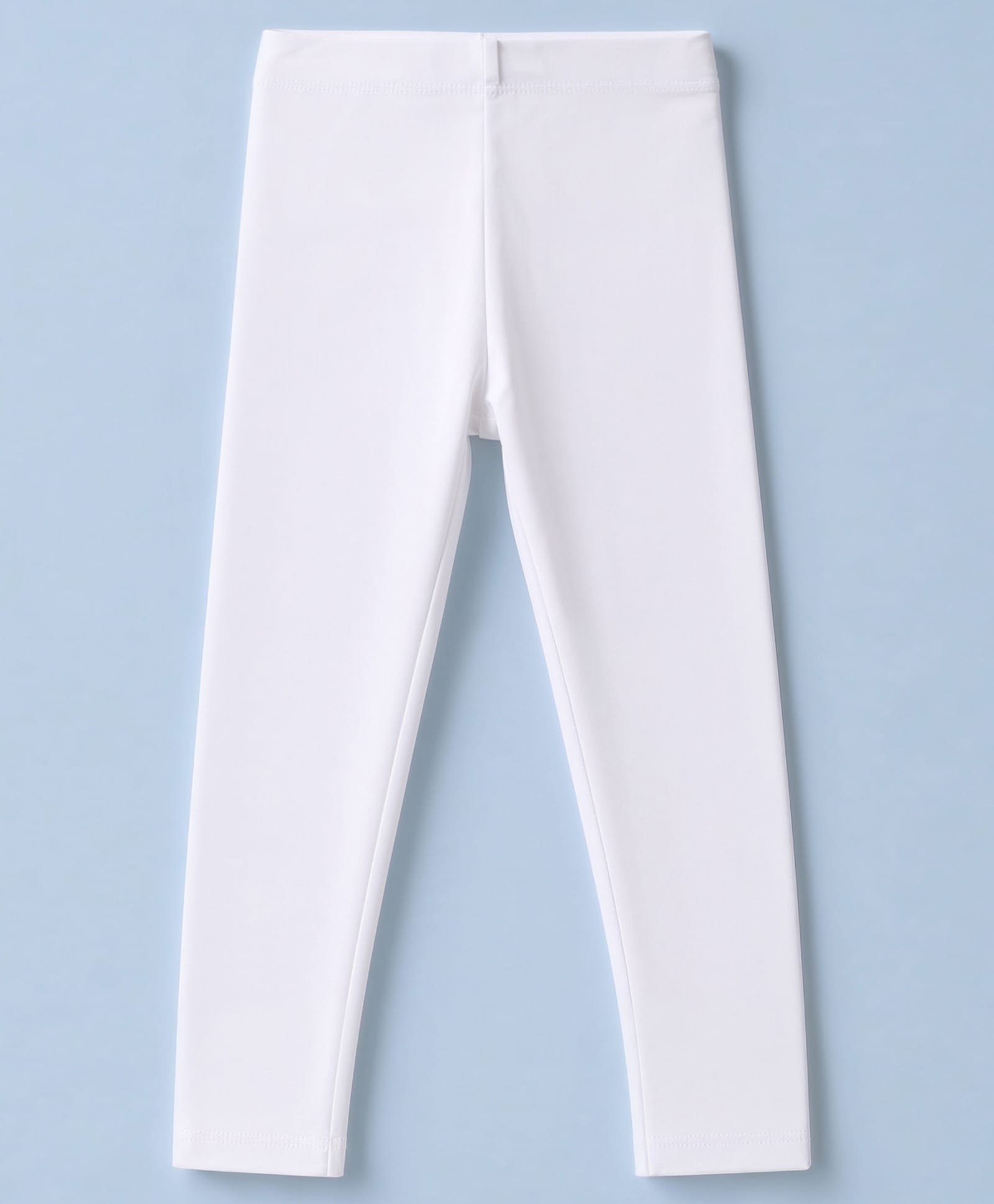 Babyhug Cotton Elastane Knit Full Length Leggings With Stretch - White-picture-22
