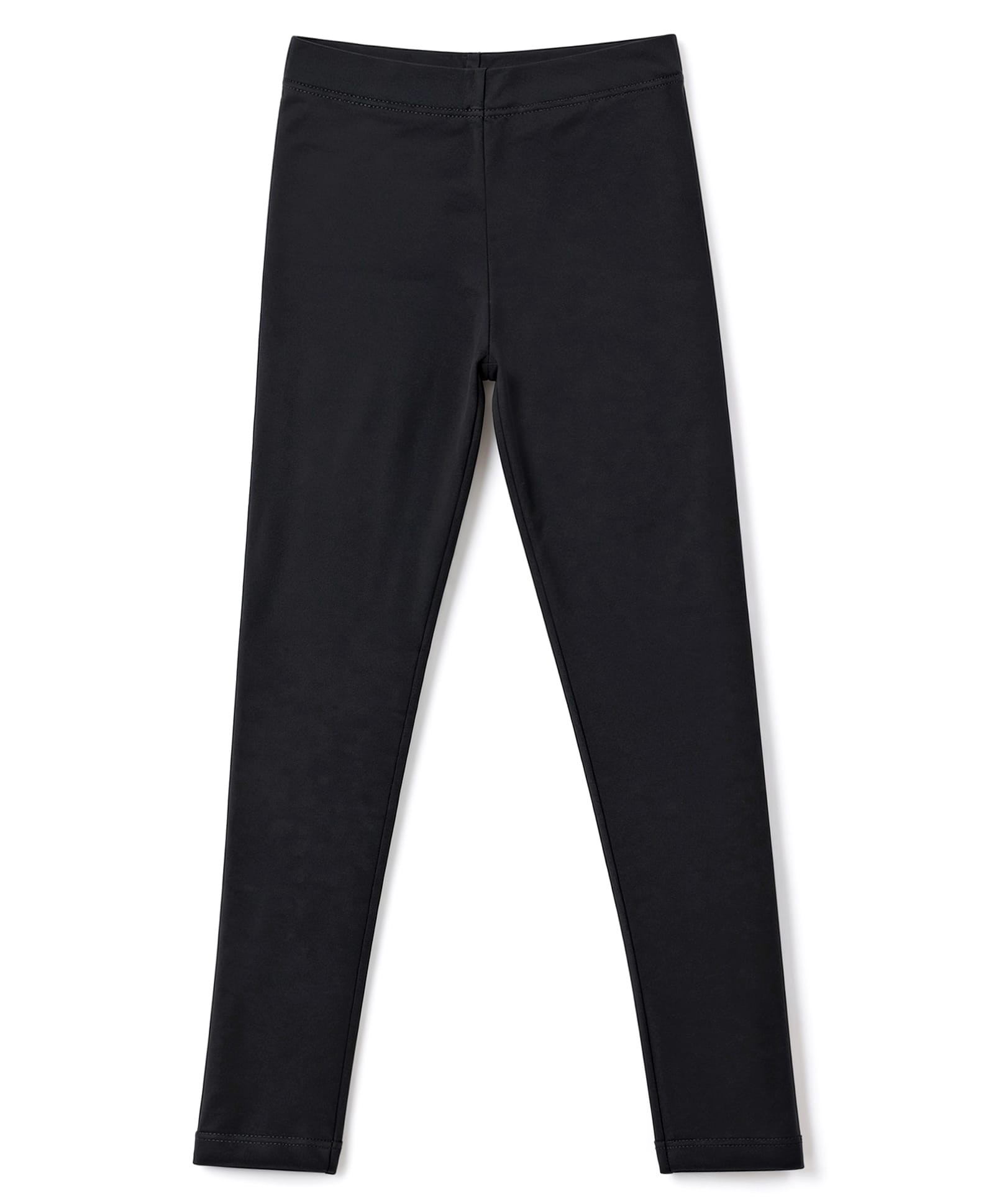 Babyhug Cotton Elastane Knit Full Length Solid Leggings - Black-image-33