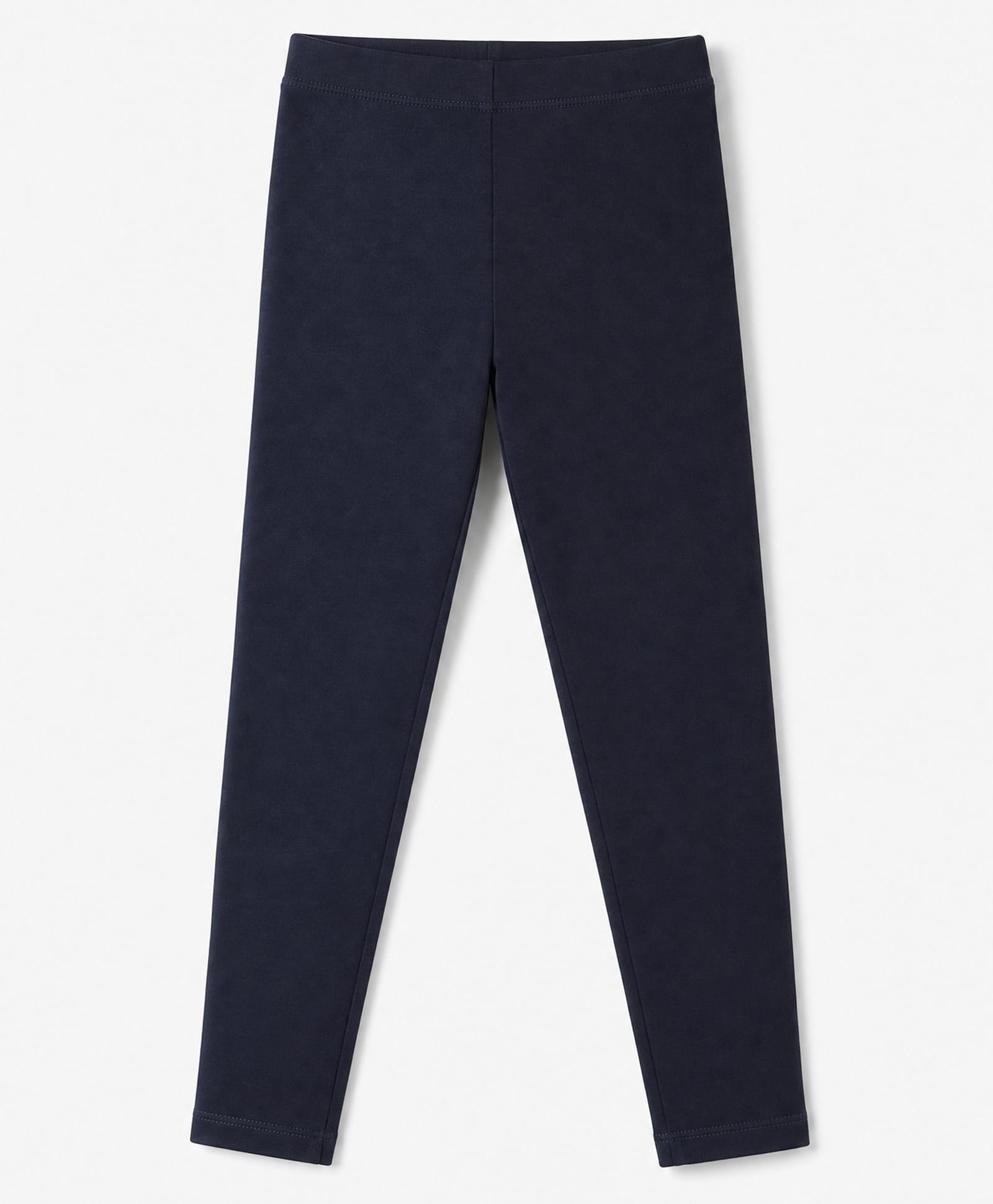 Babyhug Cotton Elastane Knit Full Length Solid Leggings - Navy-image-17
