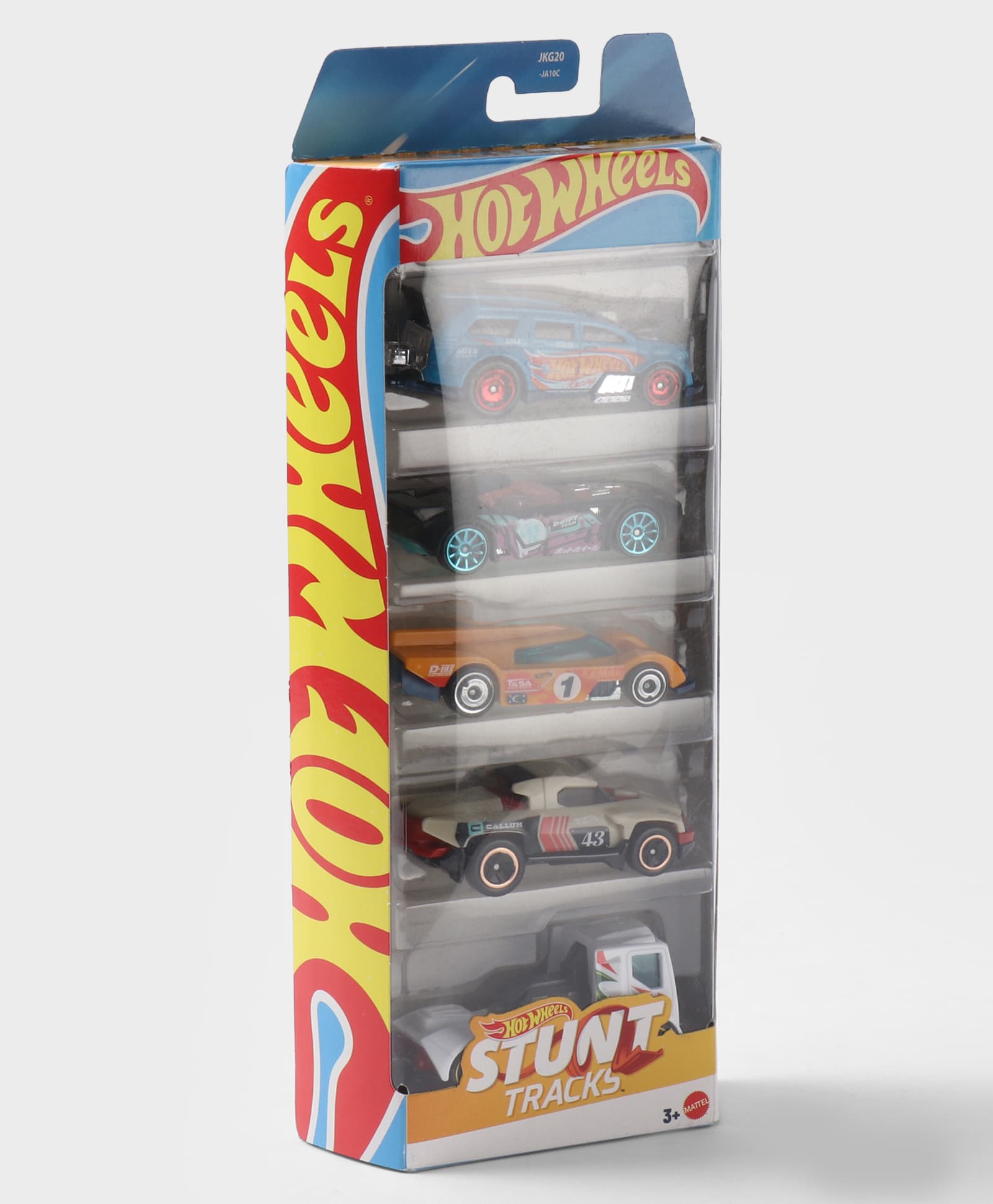 Hot Wheels Stunt Track Die Cast Toy Car Pack of 5 - Multicolor-picture-21
