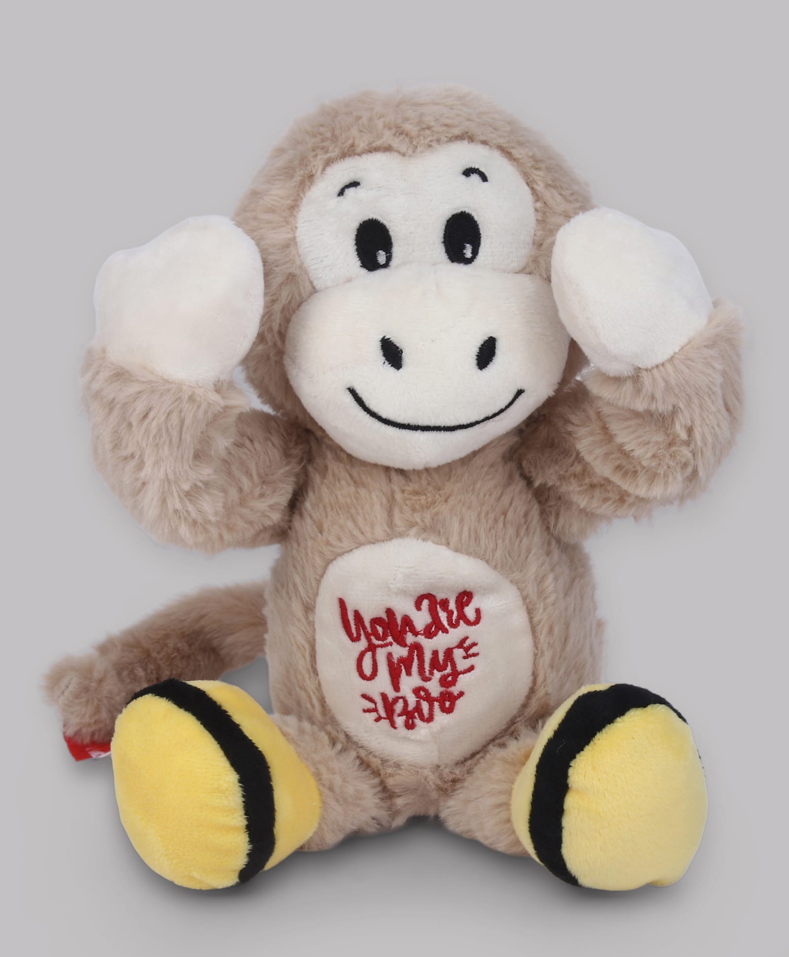 AAROHI TOYS 23 cm Peekaboo Monkey Soft Toy-Brown-image-14