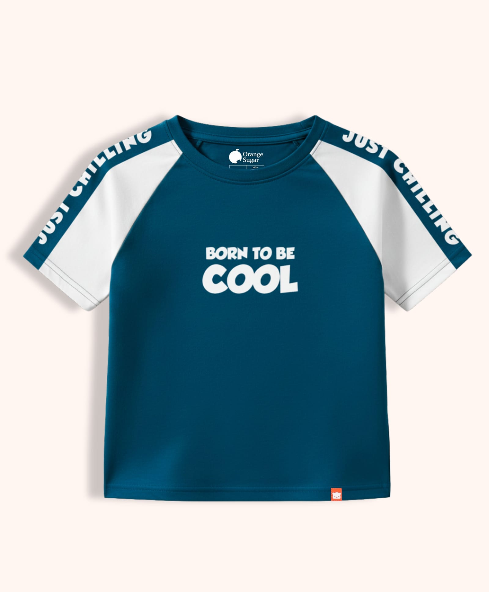 Orange Sugar 100% Cotton Knit Half Sleeves Typography Printed Tee - Green-image-18