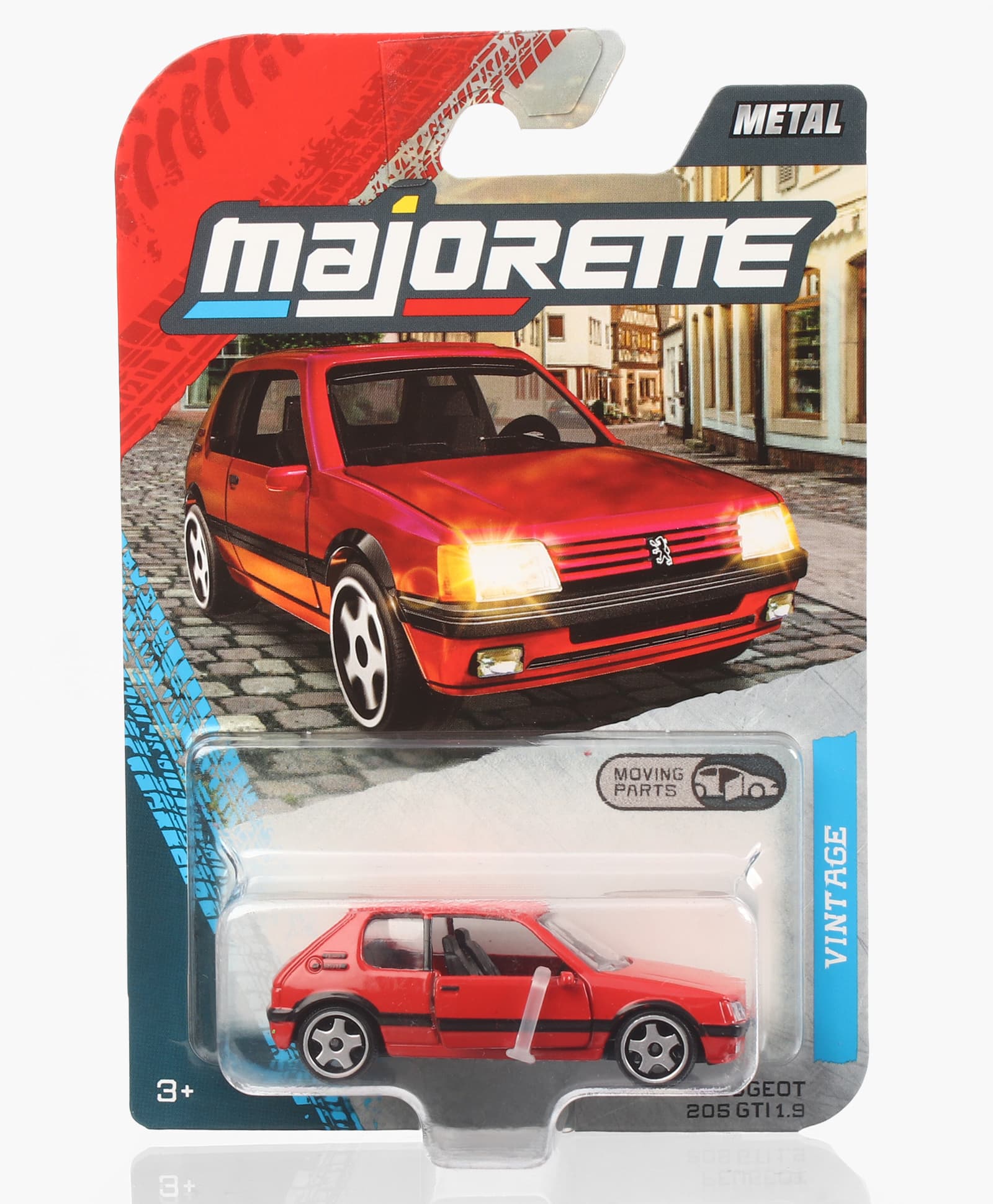 Majorette Peugeot 205 GTI 1.9 Die Cast Free Wheel Car - Red-picture-22