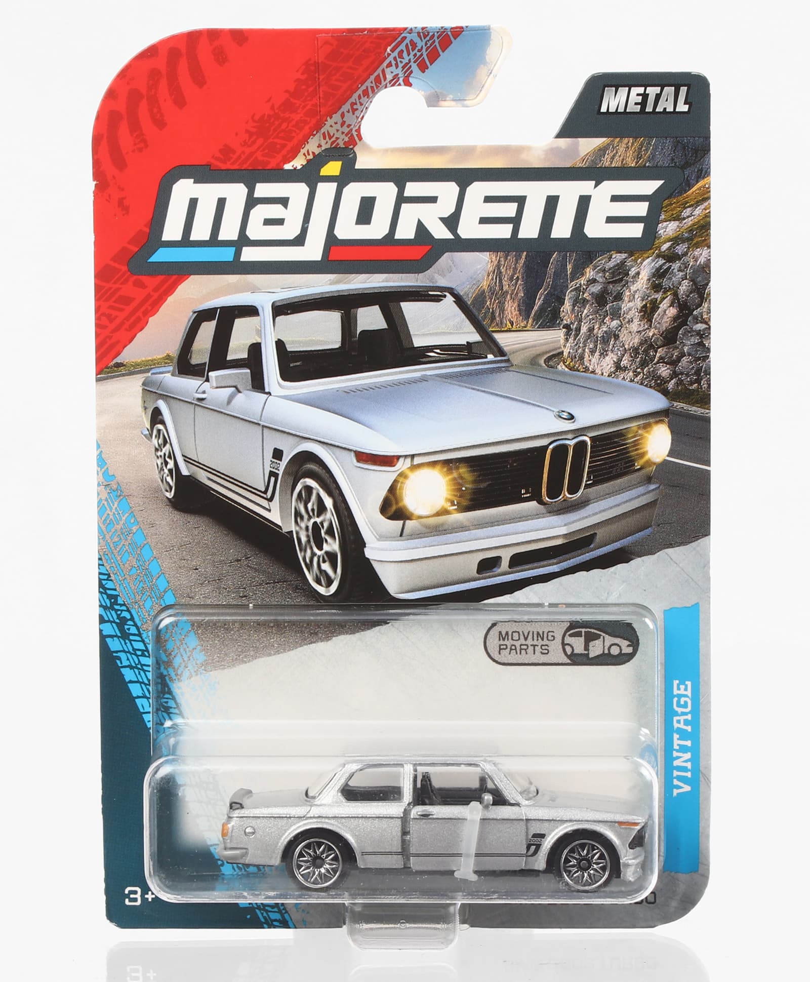 Majorette BMW 2002 Turbo Premium Die Cast Free Wheel Car - Grey-picture-17