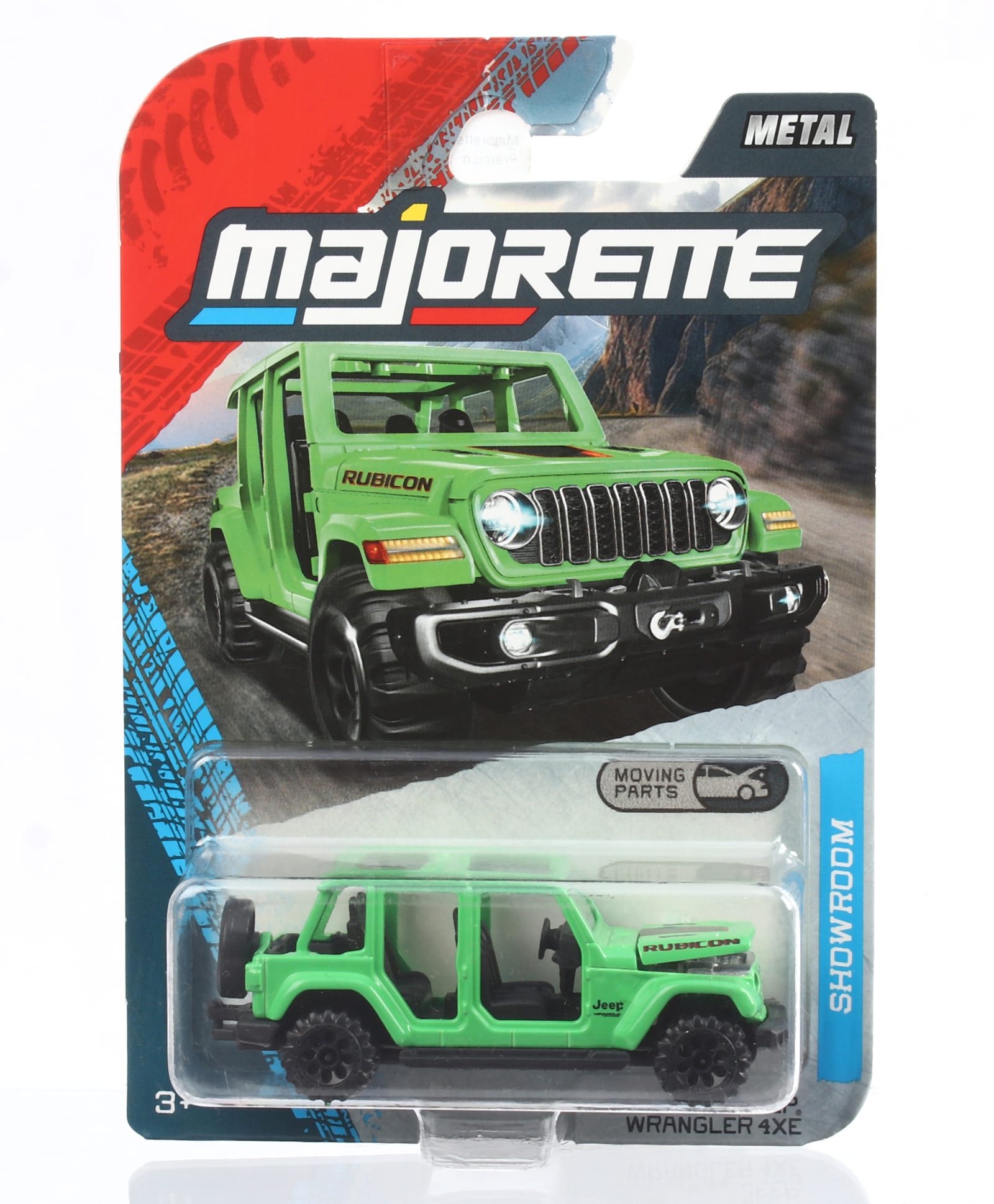 Majorette Jeep Wrangler 4XE Showroom Premium Die Cast Free Wheel Car - Green-image-34
