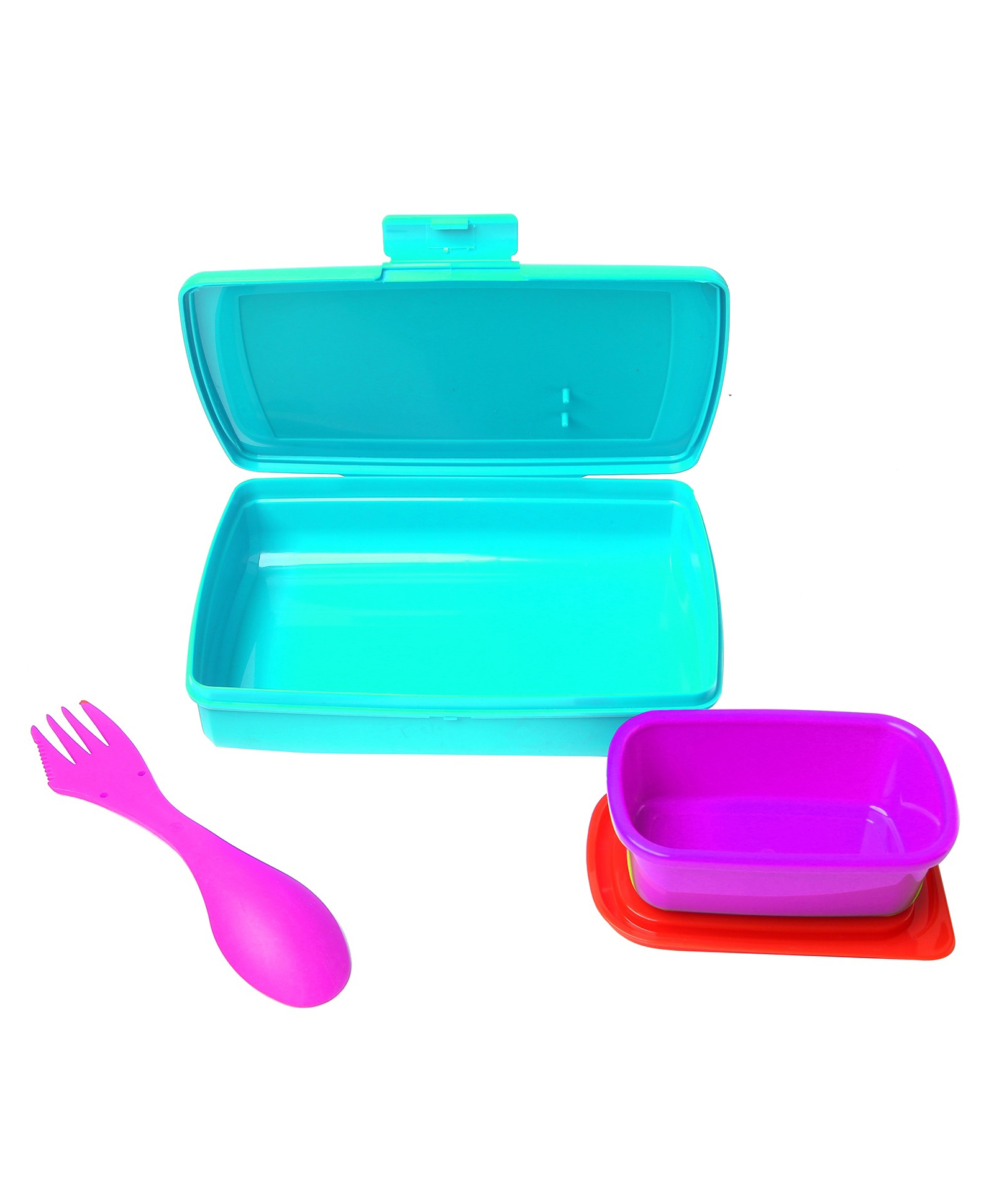 Disney by Gluman Kids Lunch Box with Spoon & Snack Container - Blue & Purple-image-26