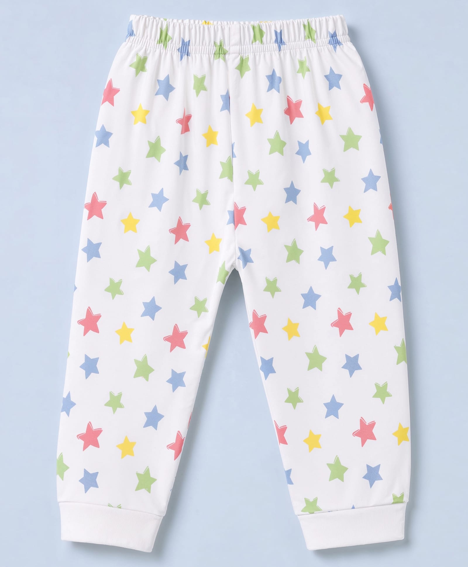 Ollypop Sinker Knit Lounge Pants With Star Print - White-picture-31