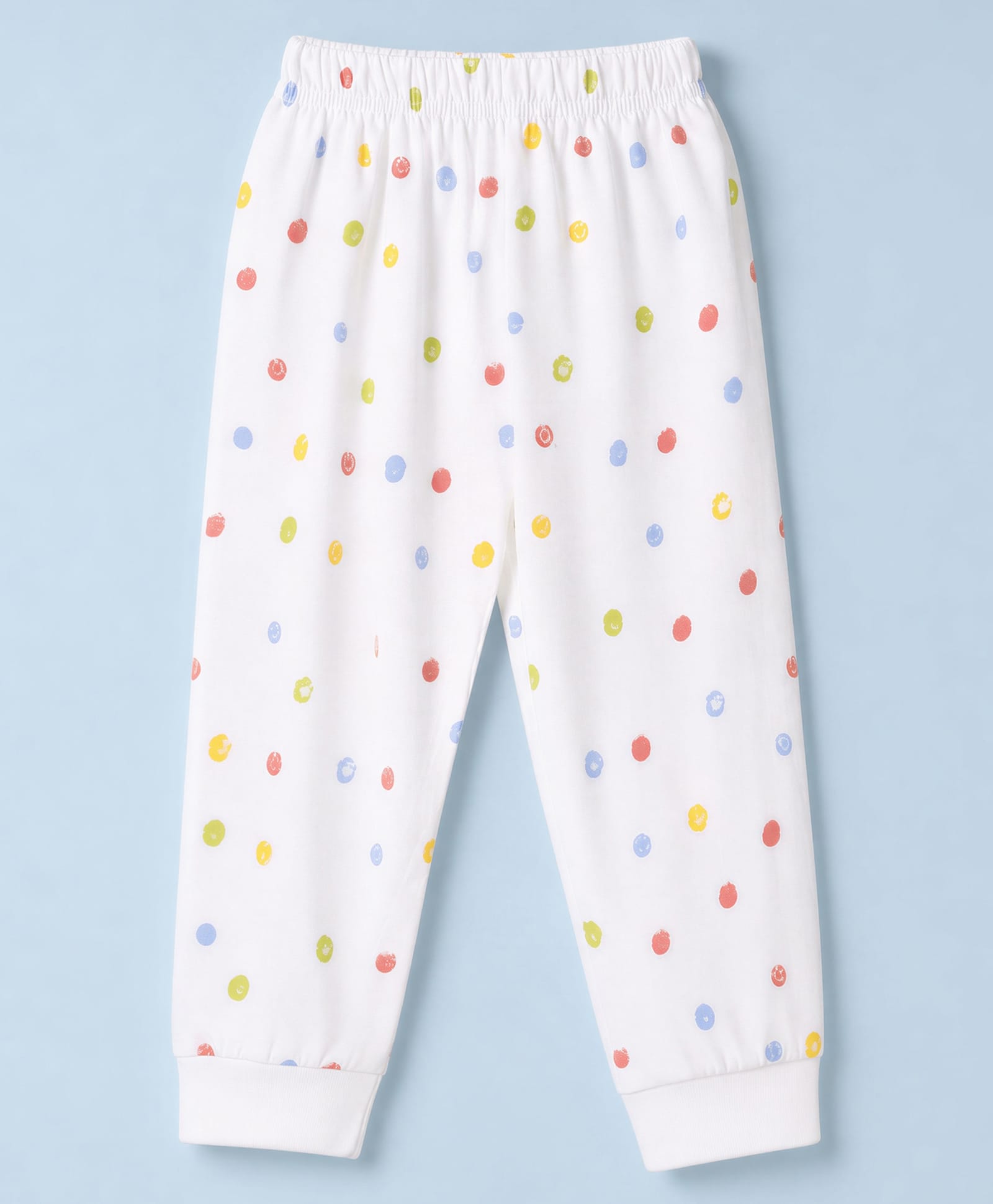 Ollypop Sinker Knit Full Length Printed Lounge Pants - White-picture-27