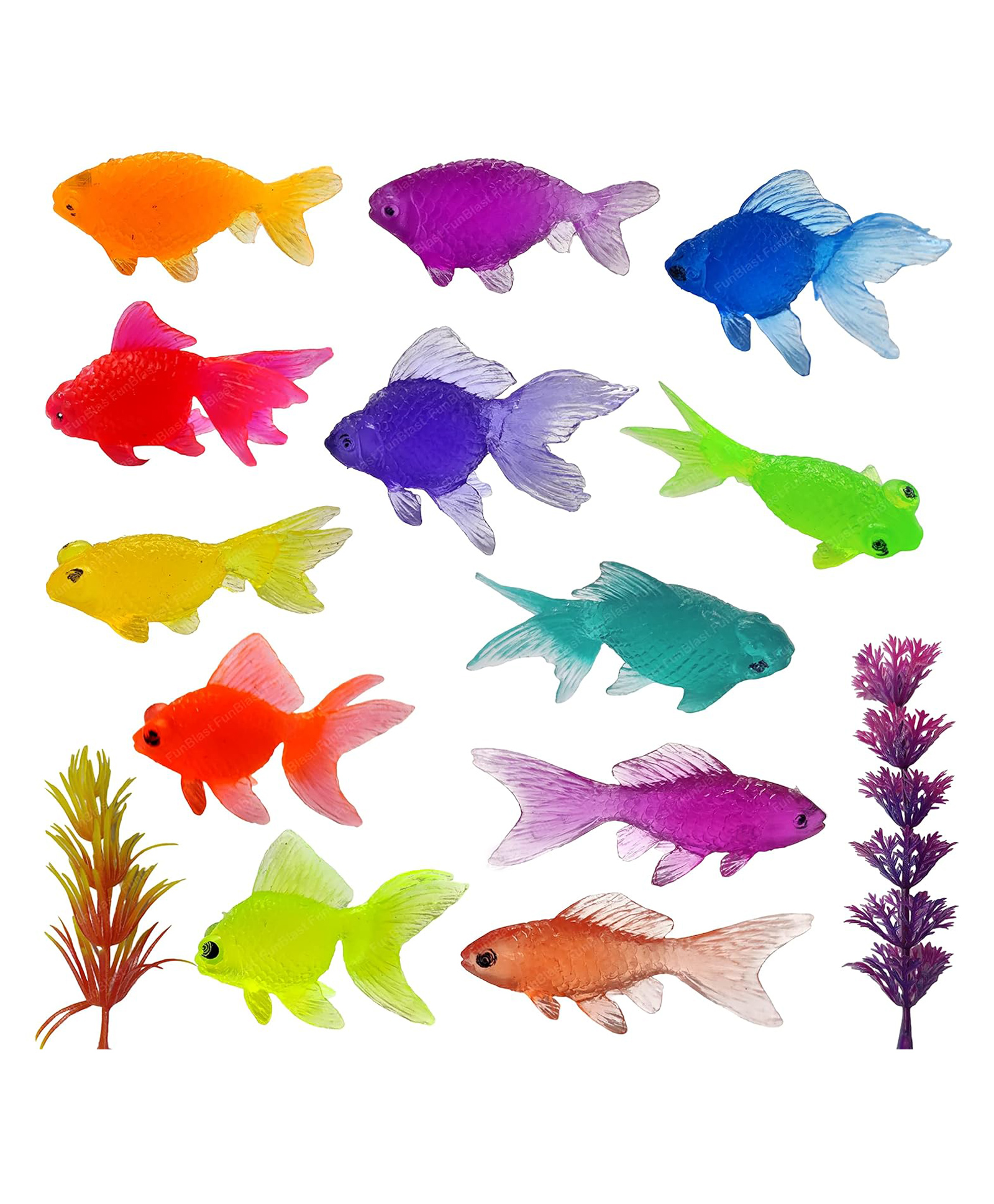 FunBlast Little Cute Fish Toys Pack of 12 - Multicolor-picture-43