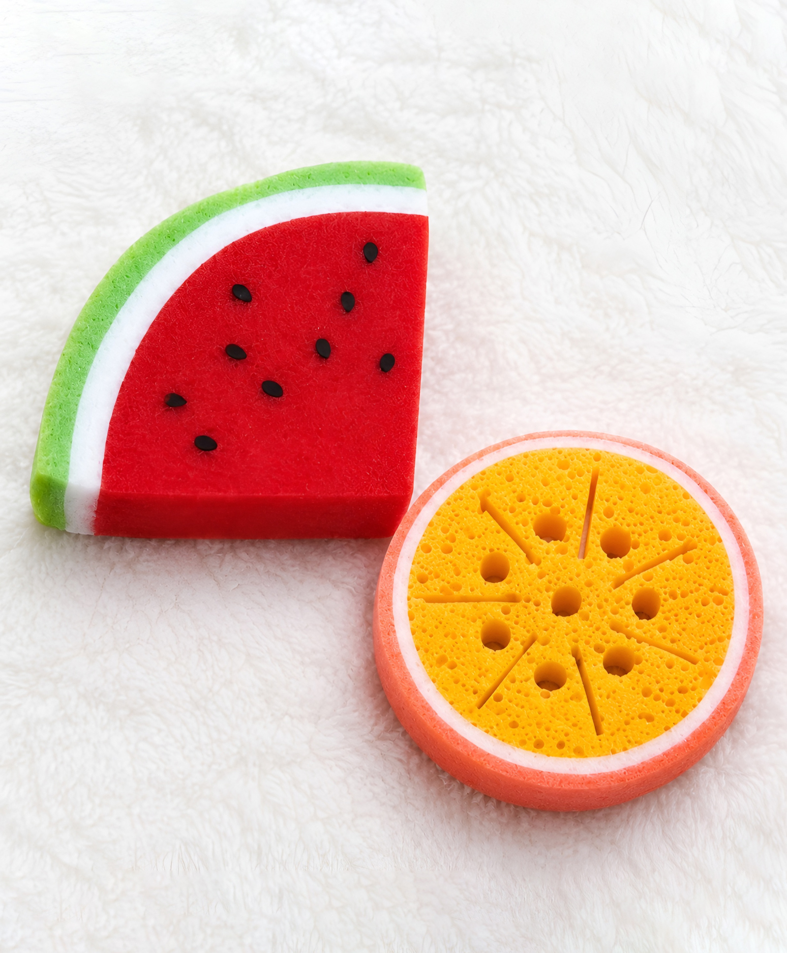 COZY VIBES Soft Fruit Shaped Back Bath Scrubber Shower Sponge Body Cleaning Balls Bath Brushes for Kids Children - PACK OF 1 - COLOR MAY VARY-image-9