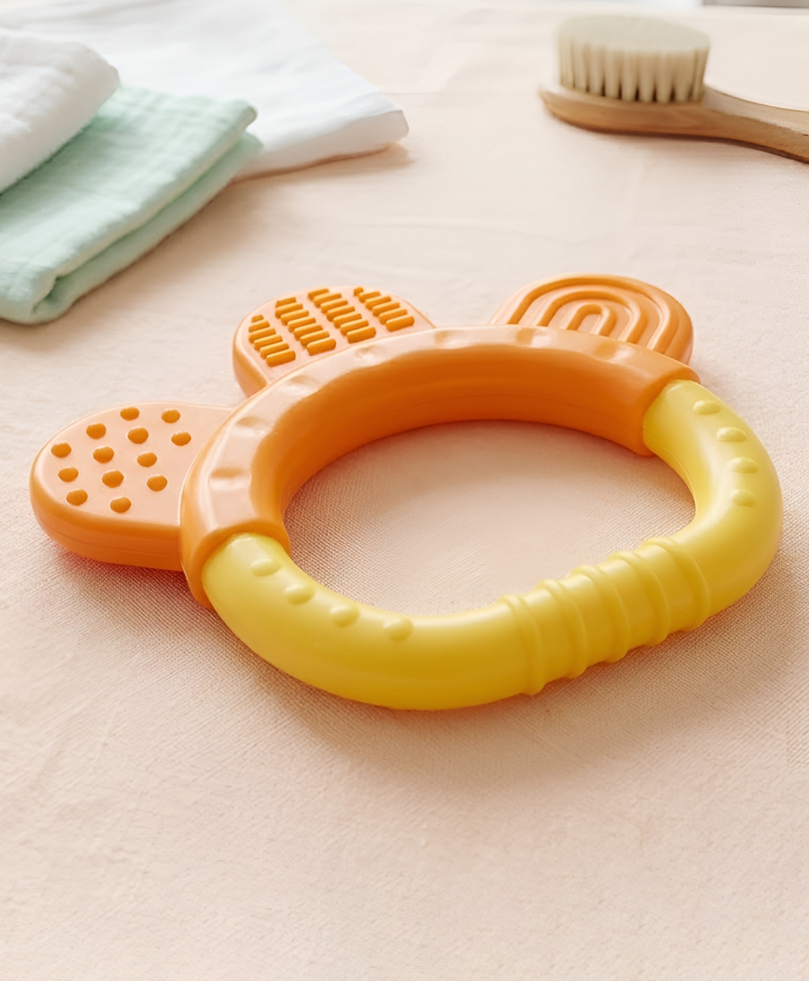 COZY VIBES on-Toxic Food-Grade Silicone Baby Teether, BPA-Free for Pain-Relief Easy Teething, for 3+ Months Babies - PACK OF 1 - COLOR MAY VARY-picture-25