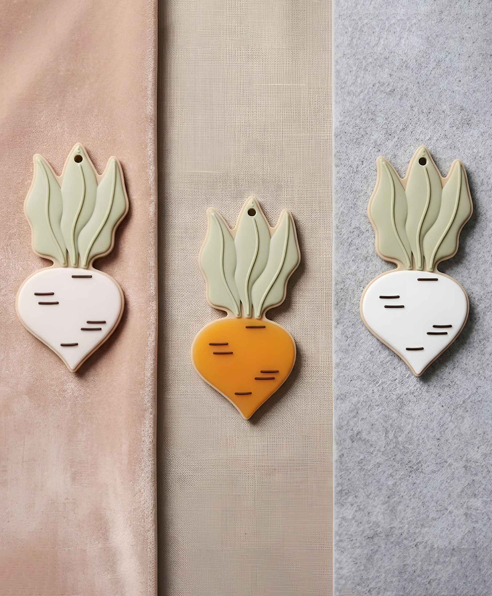 COZY VIBES Carrot Shape Silicone Teething Toys Food Grade Baby Teether BPA Free Non Toxic - PACK OF 1 - COLOR MAY VARY-picture-12