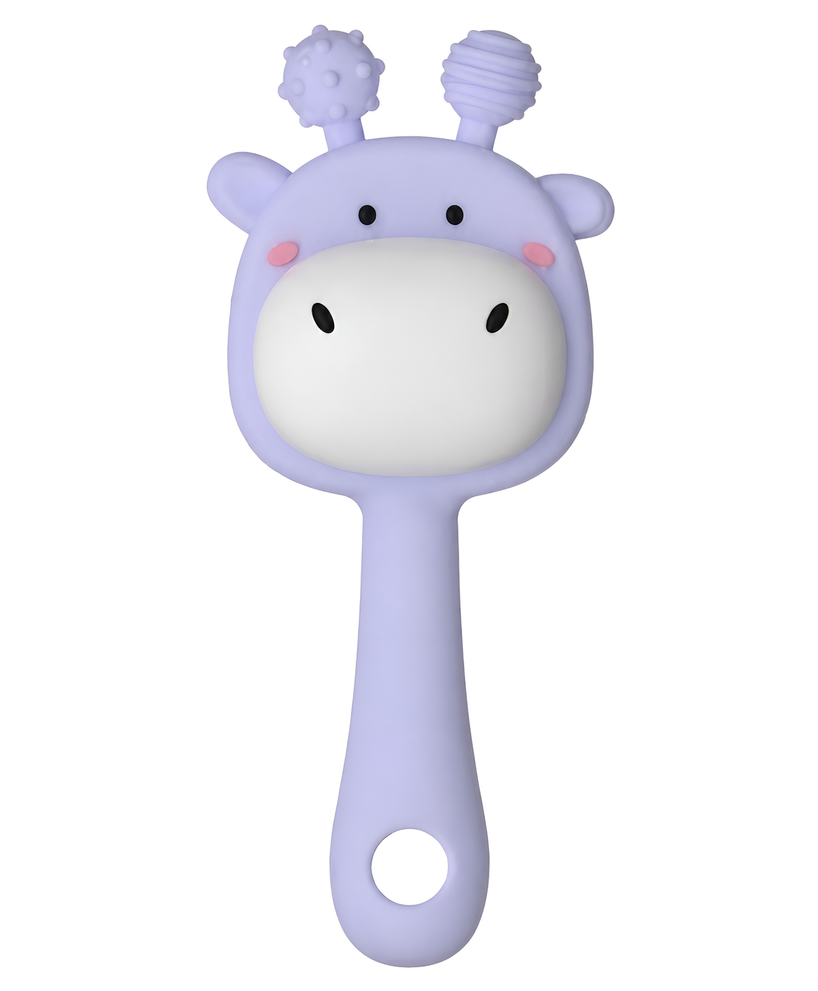 COZY VIBES Baby Teething Rattle Toy, Sensory Grasping Teether for Babies, Silicone, Easy to Hold, Soothing & Developmental - PACK OF 1 - COLOR MAY VARY-picture-27
