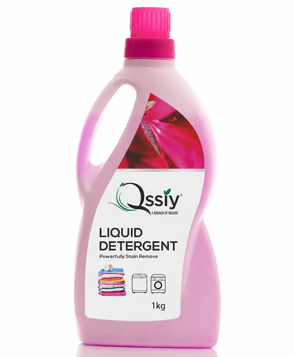 Qssiy Liquid Laundry Detergent 1kg Bottle, Lily, Concentrated Stain Remover for Hand & Machine Wash (Front/Top Load, HE)-image-42