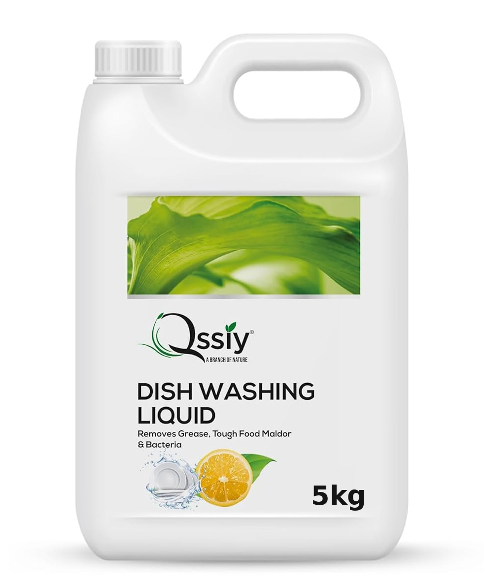 Qssiy Green Apple Dishwash Gel, 5kg Can | Tough on Grease, Gentle Hands, Bulk Refill-image-47