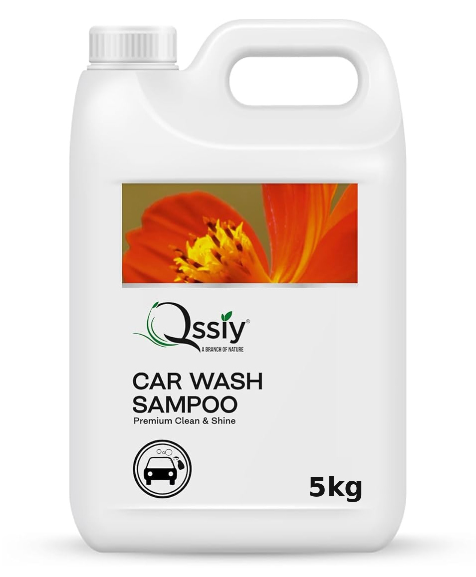 Qssiy Car Wash Shampoo 5kg Orange, pH Neutral High Foam, Paint Safe for Cars & Bikes, Hand Wash & Foam Cannon-image-10