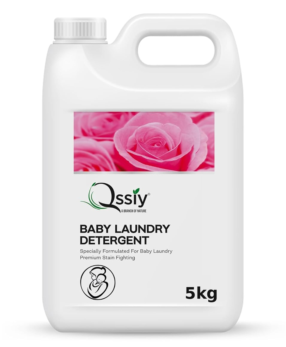 Qssiy Hypoallergenic Baby Laundry Detergent 5kg Gentle Newborn Stain Remover, Blossom Scent-image-6