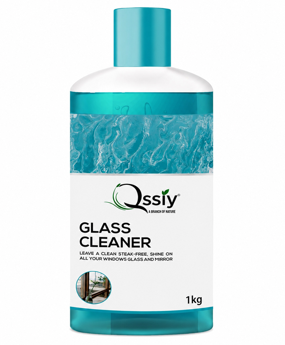 Qssiy 1kg Lemon Glass Cleaner Streak-Free, Ammonia-Free for Windows, Mirrors, Car Windshields & Shower Doors | Eco-Friendly-image-6