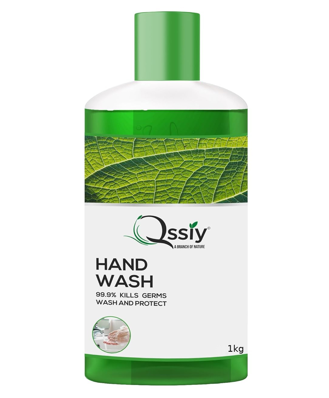 Qssiy Green Apple Liquid Hand Wash, 1kg Refill Bottle, Moisturizing Antibacterial Hand Soap, Family Size, Sensitive Skin, Non-Drying-picture-16