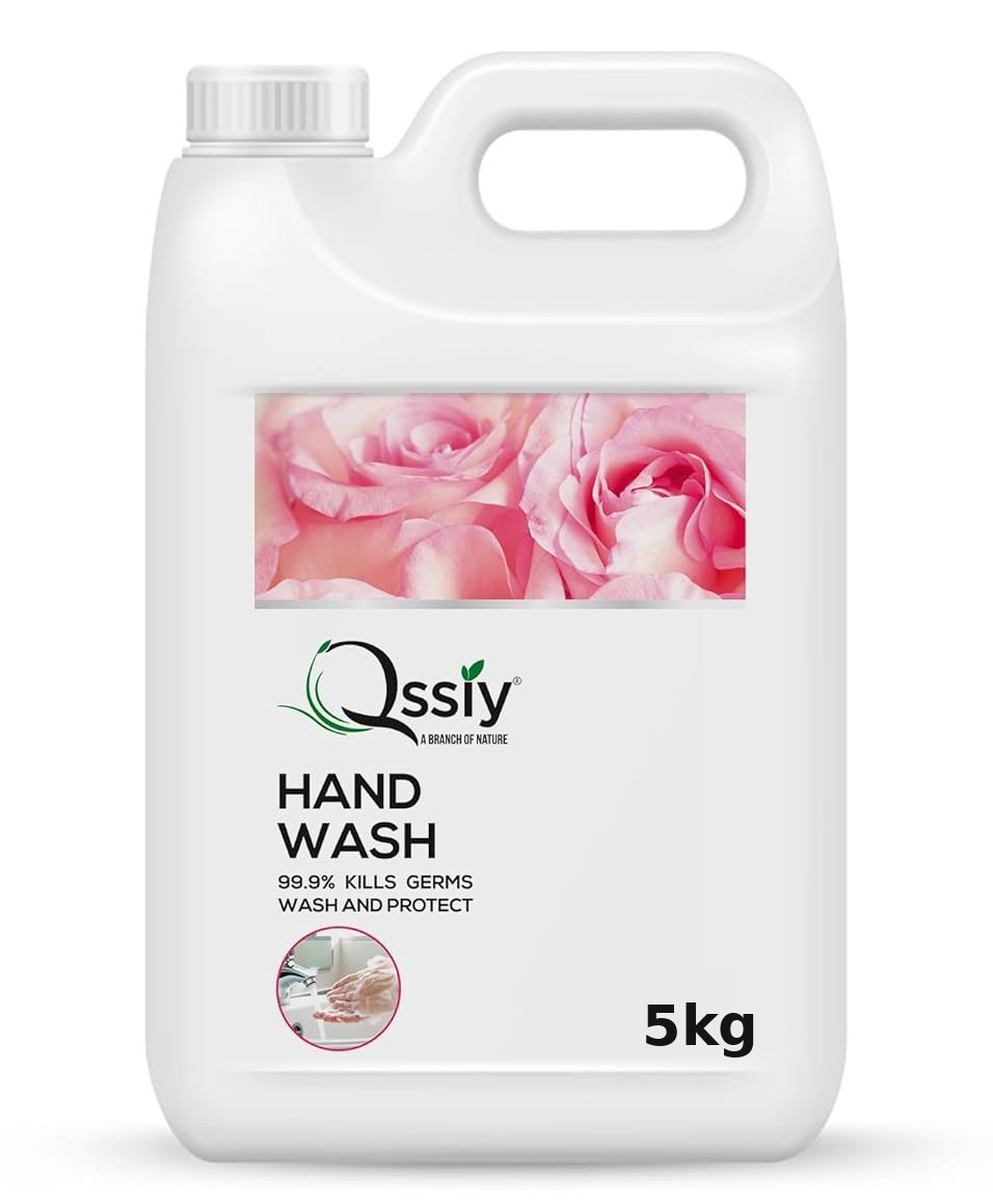 Qssiy Rose Liquid Hand Wash, 5kg Refill Can, Moisturizing Antibacterial Hand Soap, Family Size, Sensitive Skin, Non-Drying-image-6