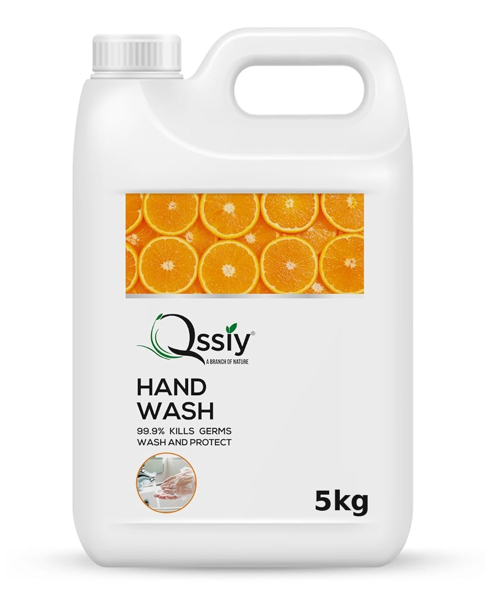 Qssiy Orange Liquid Hand Wash, 5kg Refill Can, Moisturizing Antibacterial Hand Soap, Family Size, Sensitive Skin, Non-Drying-image-18