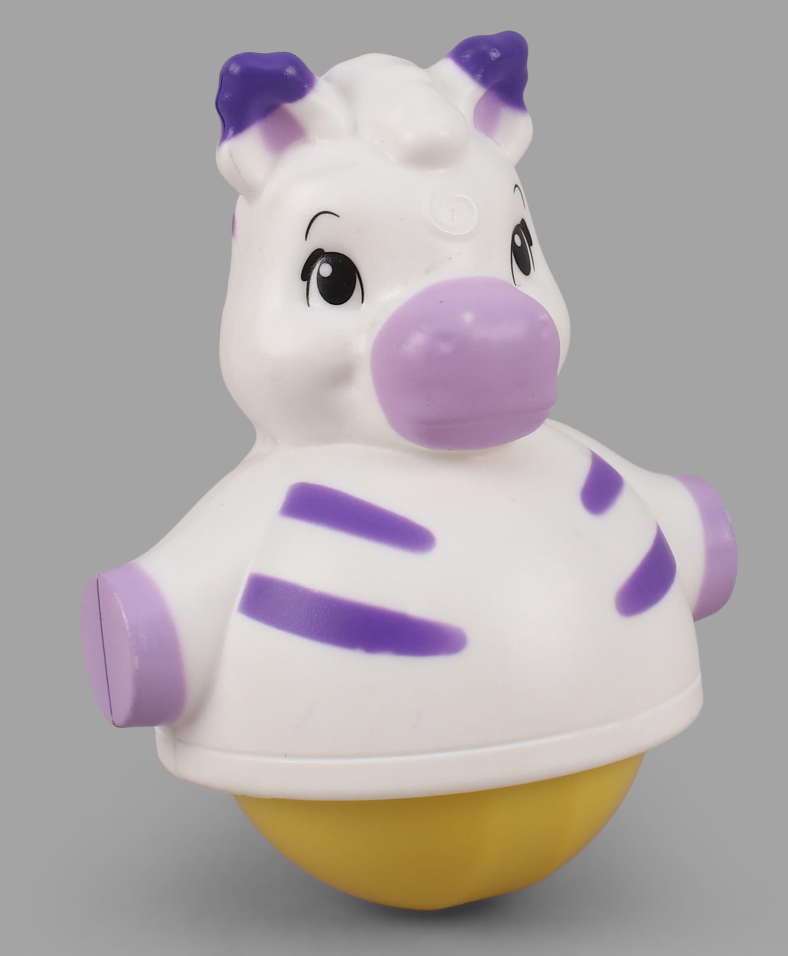ABC Rolling Wiggling Zebra Roly Poly Magnetic Wobble Toy - White-picture-2