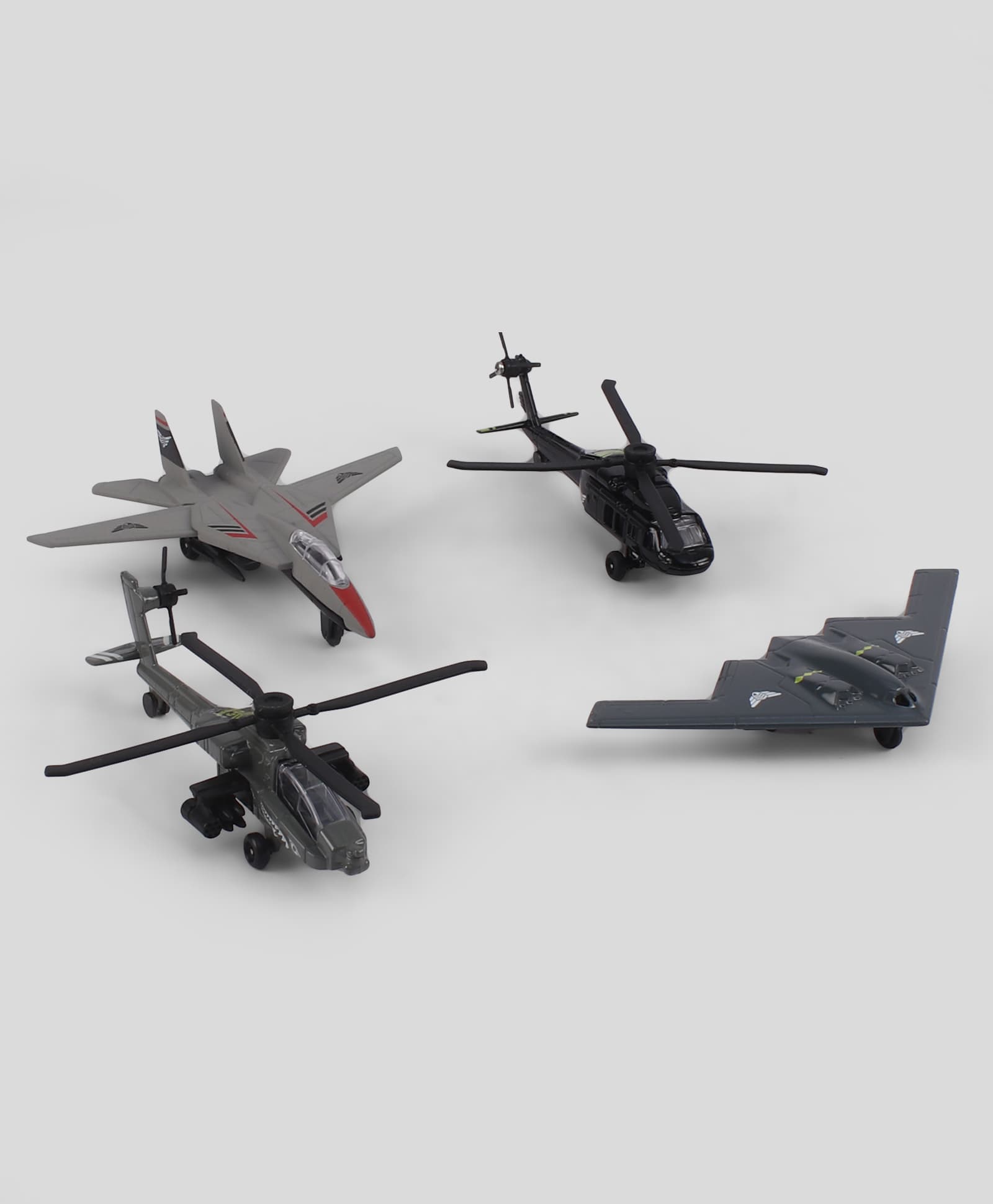 Simba Brave Force Diecast Military Air Planes Pack of 4 With Detailed Fighter Jet Design - Grey-image-41