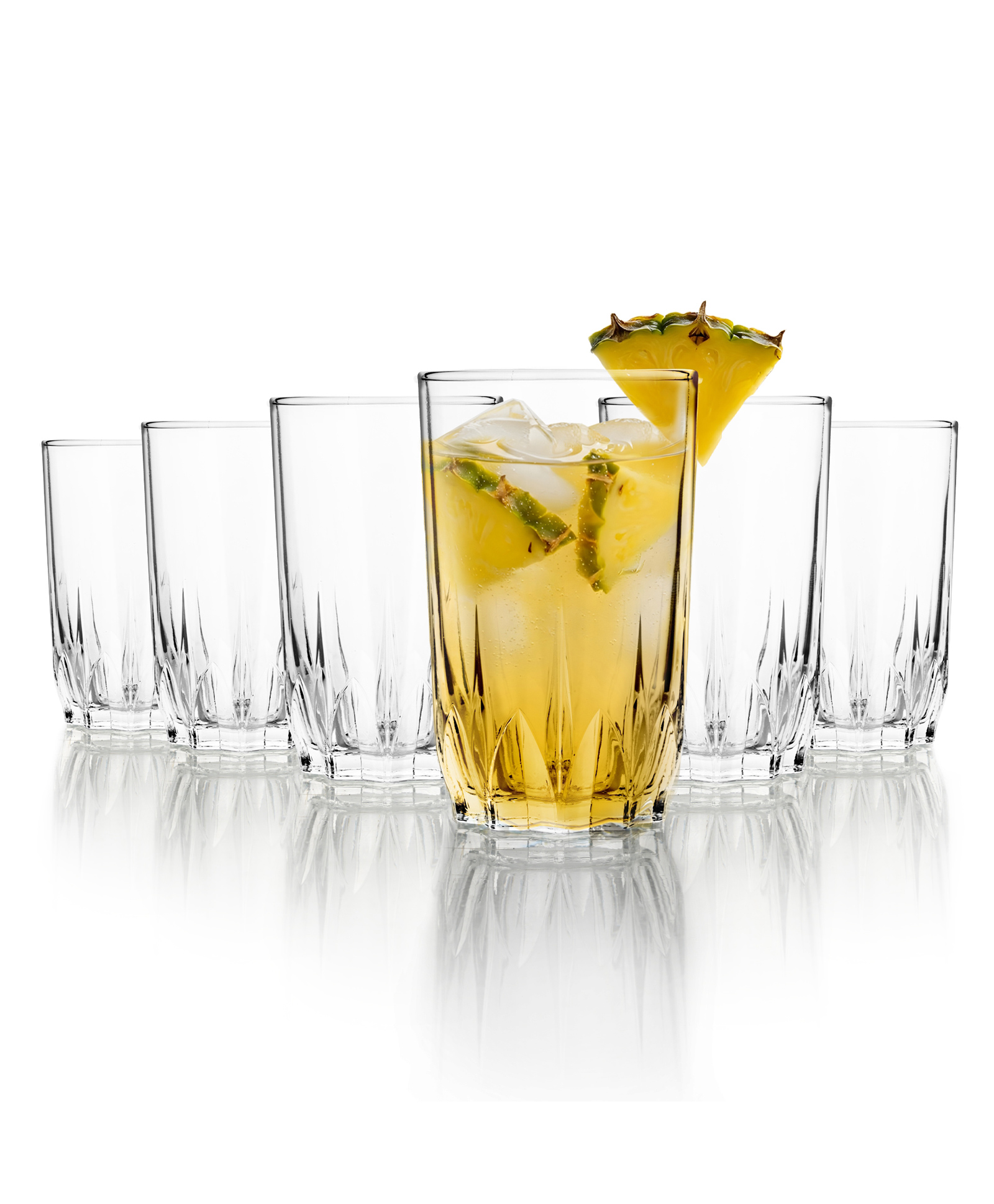 Cello Glaze Glass Set of 6 Pcs Transparent Toughened Glasses - 180 ml-image-13