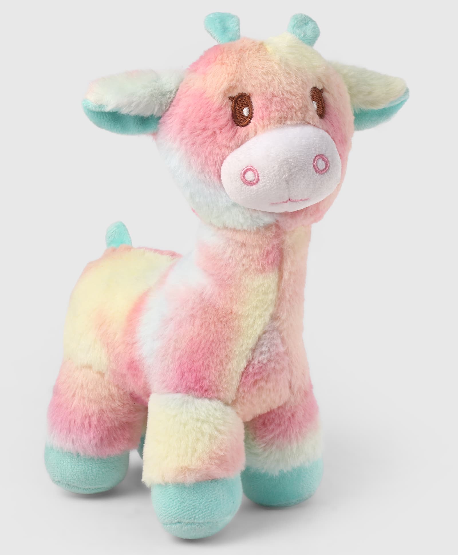Toytales 30cm Rainbow Giraffe Soft Toy Pastel Plush Stuffed Animal with Soft Fur & Cute Design - Multicolor-image-7
