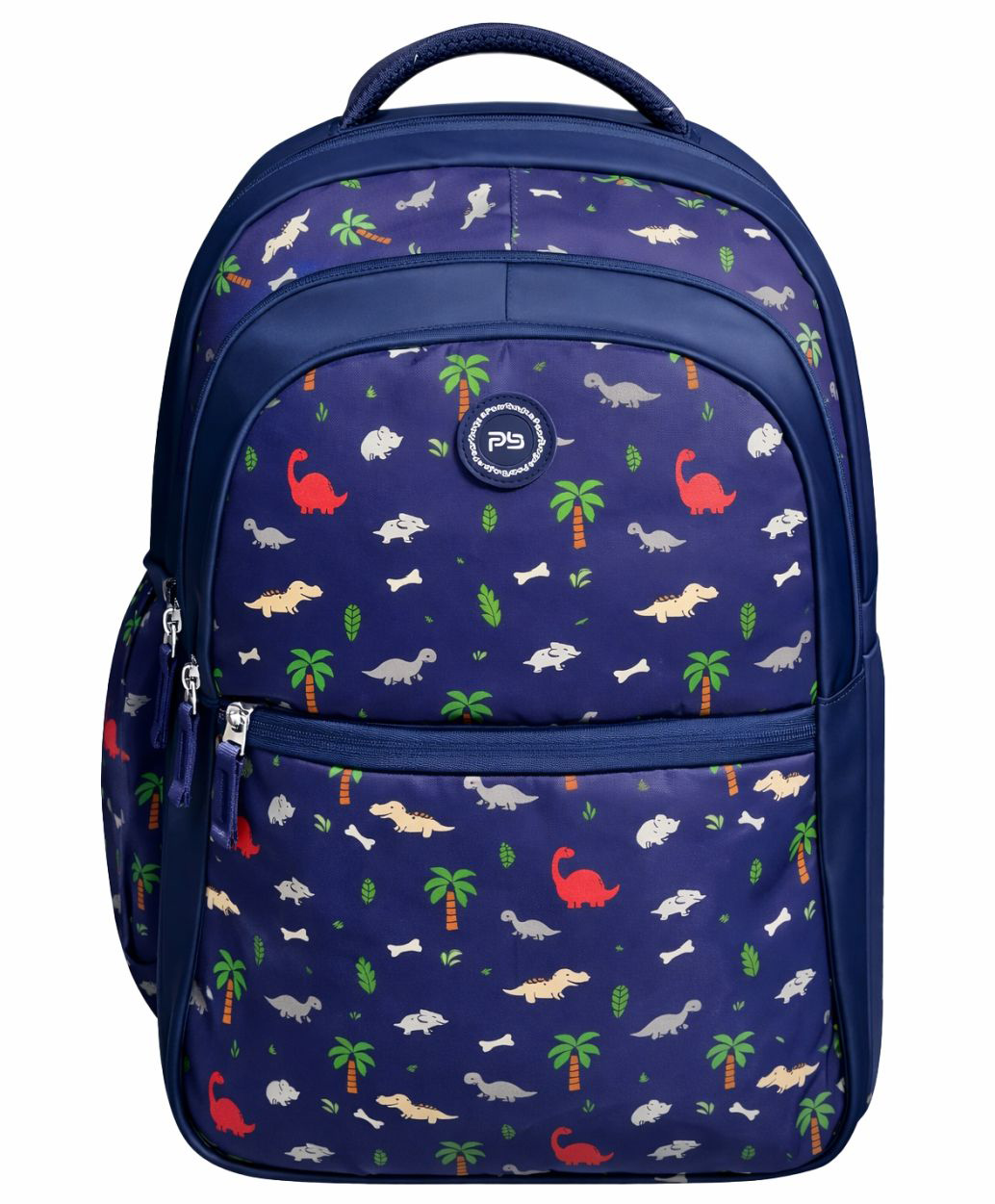 Pearlbags 17 Inches Water Resistant Printed Casual Backpack With 3 Compartment And Laptop Sleeve For Boys,Girls,Men And Women - Navy Blue-picture-21