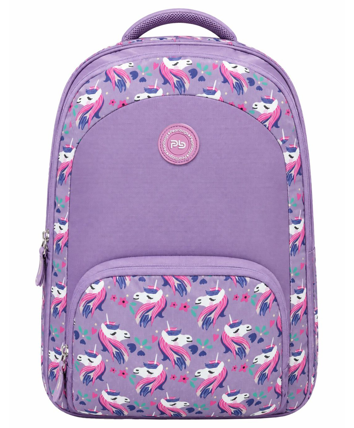 Pearlbags 18 Inches Printed Casual Backpack,3 Compartment,Premium Fabric,Water Resistant School & College Bag for Boys and Girls,Office & Travel Bag for Men and Women - Lavender-image-42