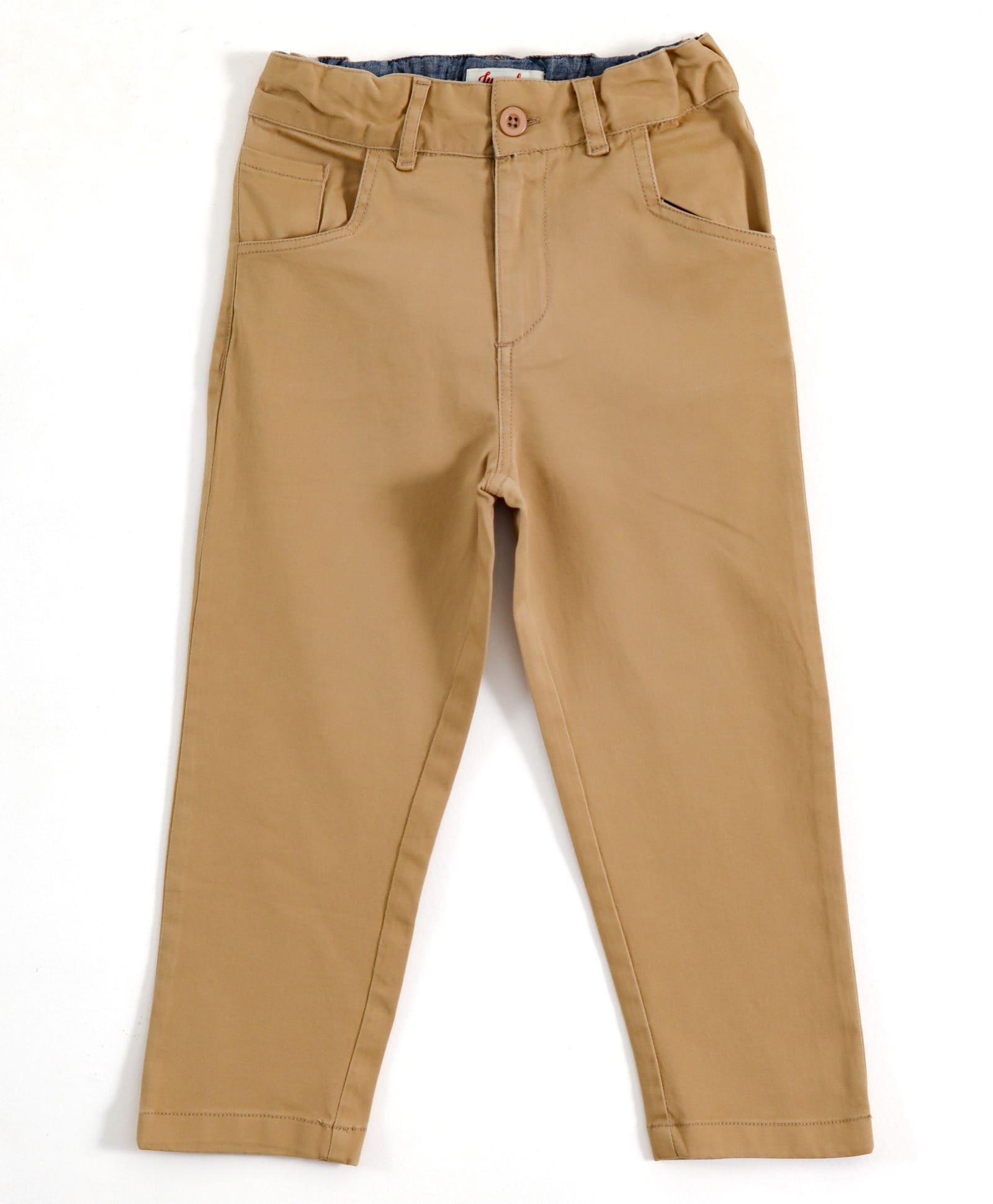 JusCubs Cotton Woven Solid Trousers - Khaki-picture-15
