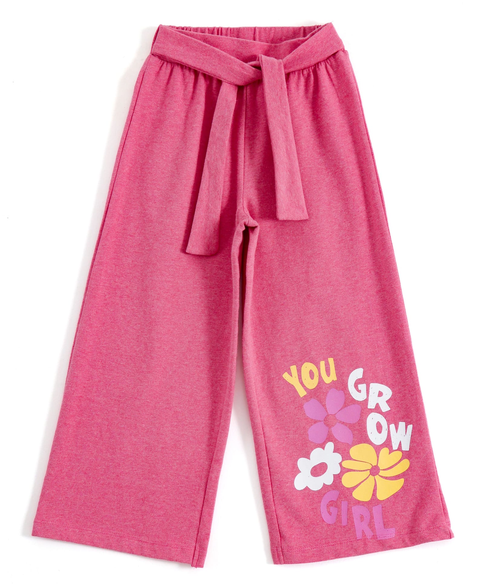 JusCubs Cotton Knit Floral & You Grow Girl Text Printed Pants - Pink-picture-32