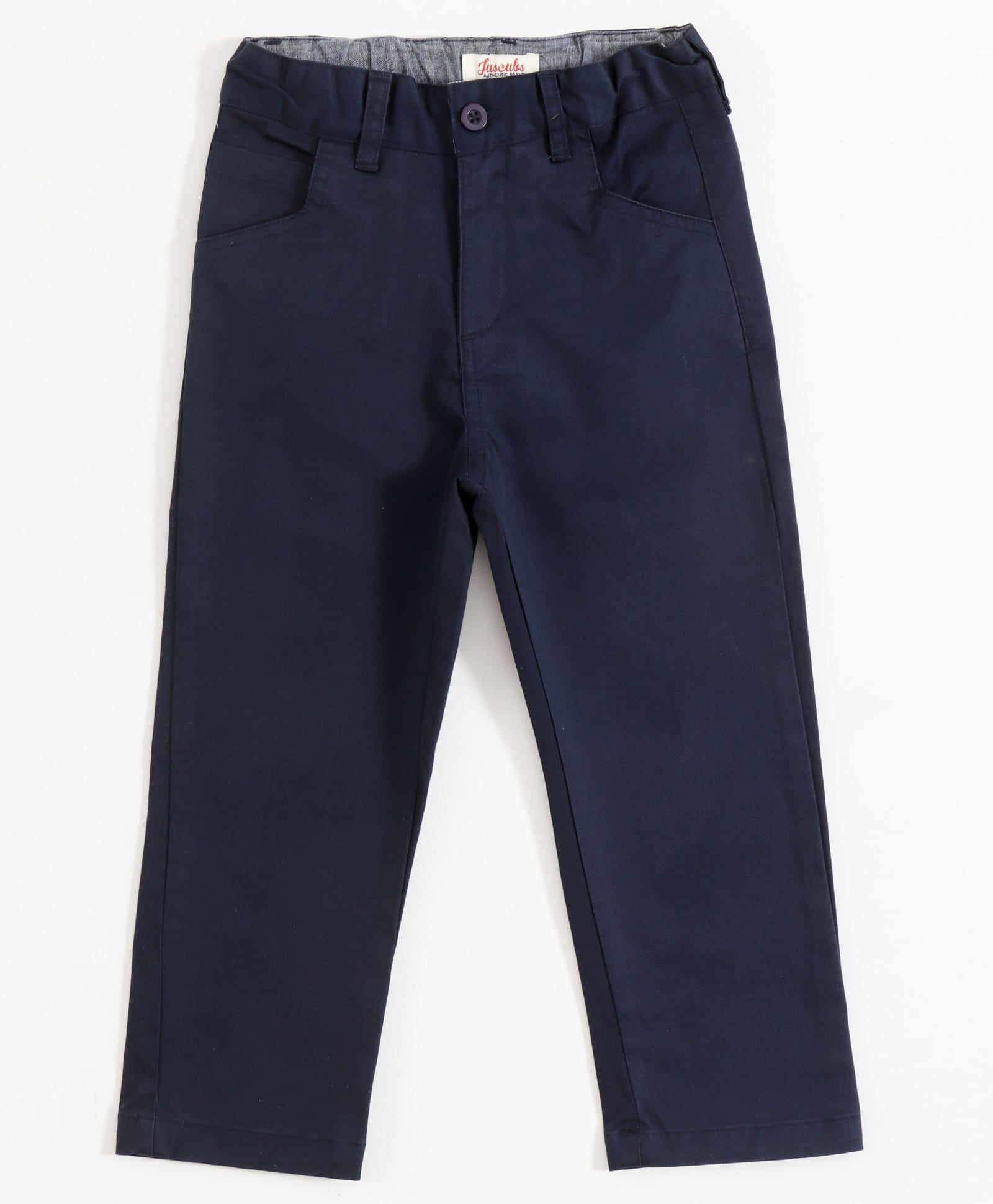 JusCubs Cotton Woven Solid Trousers - Navy Blue-picture-17