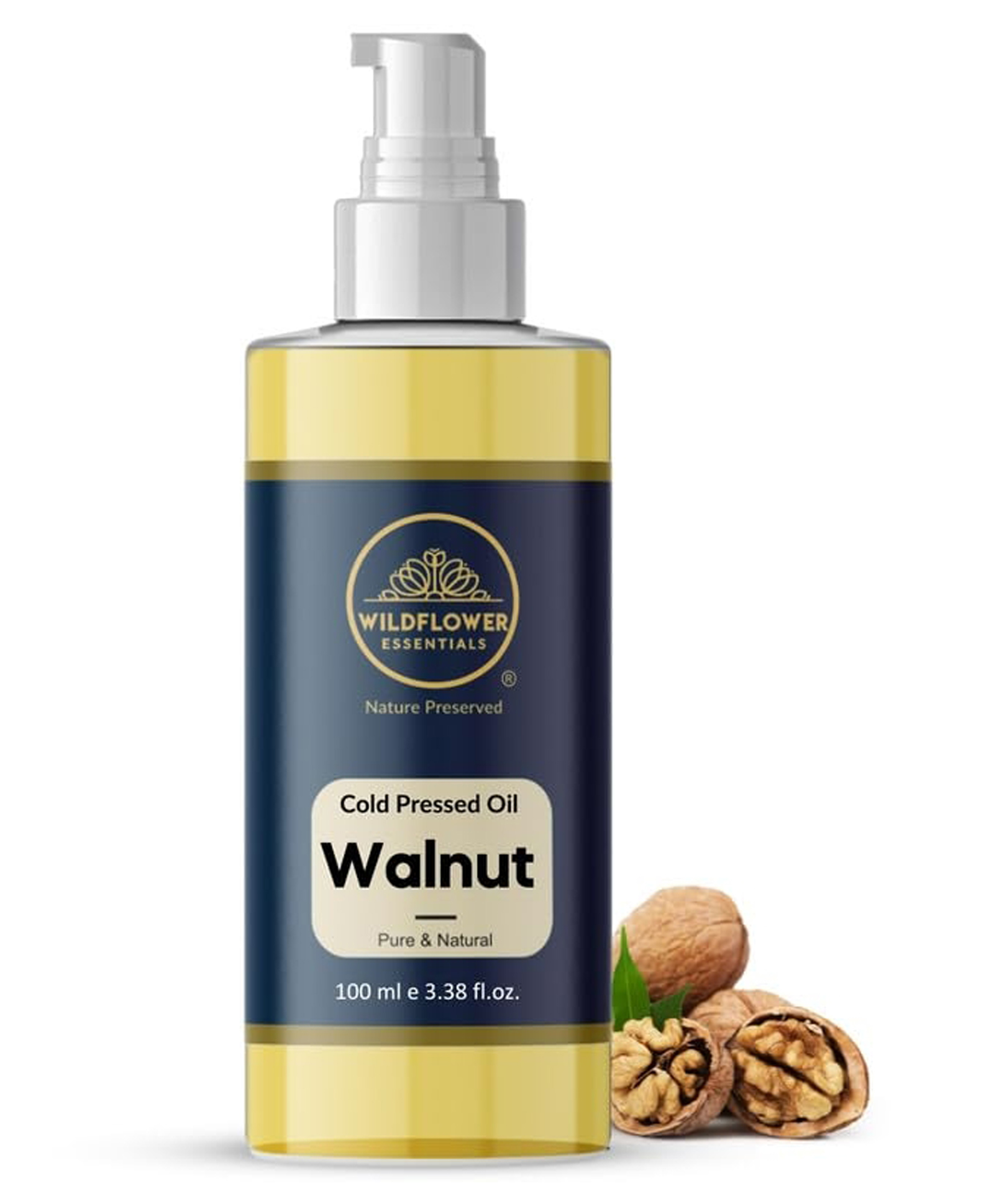Wildflower Essentials Walnut Oil Cold Pressed for Face Skin Hair & Body Hydration Pure & Natural (100ml) by Wildflower Essentials-image-22