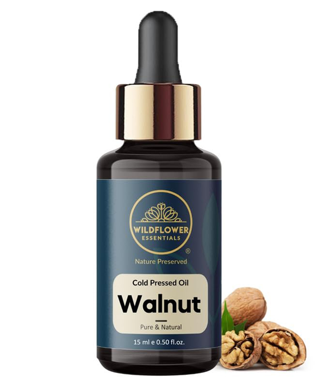 Wildflower Essentials Walnut Oil Cold Pressed for Face Skin Hair & Body Hydration Pure & Natural (15ml) by Wildflower Essentials-image-23